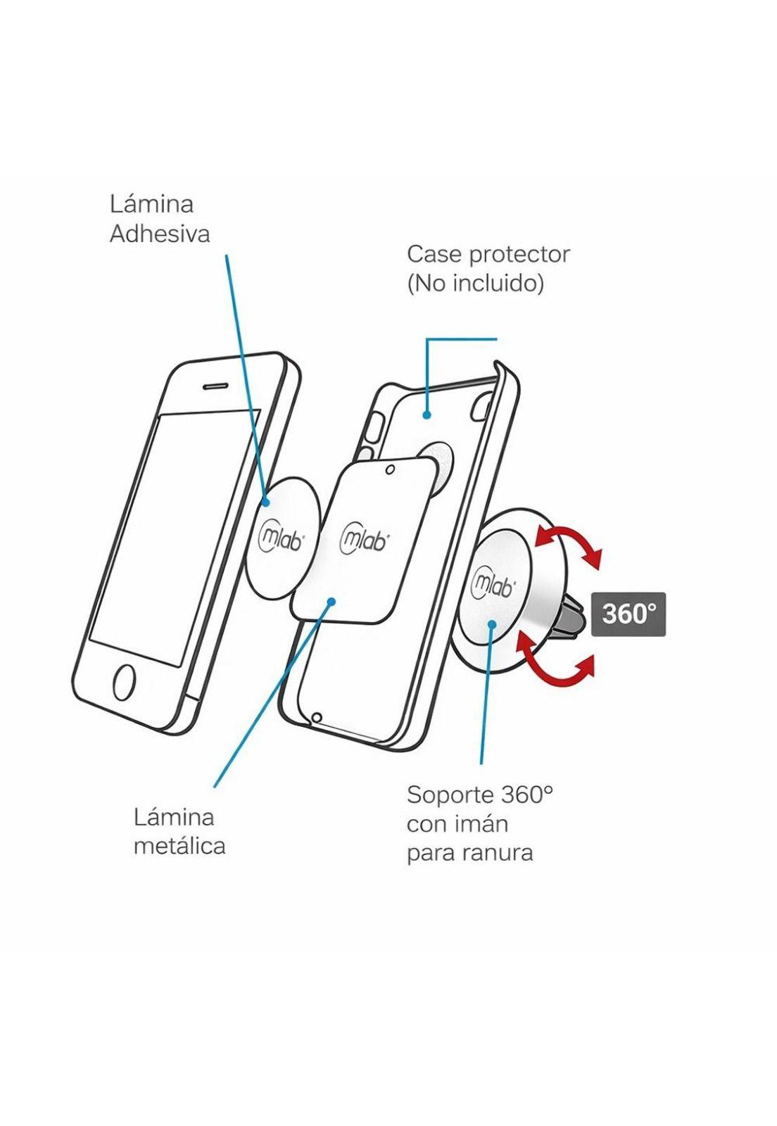 Soporte Magnético Universal Mlab para Celular en Auto-3
