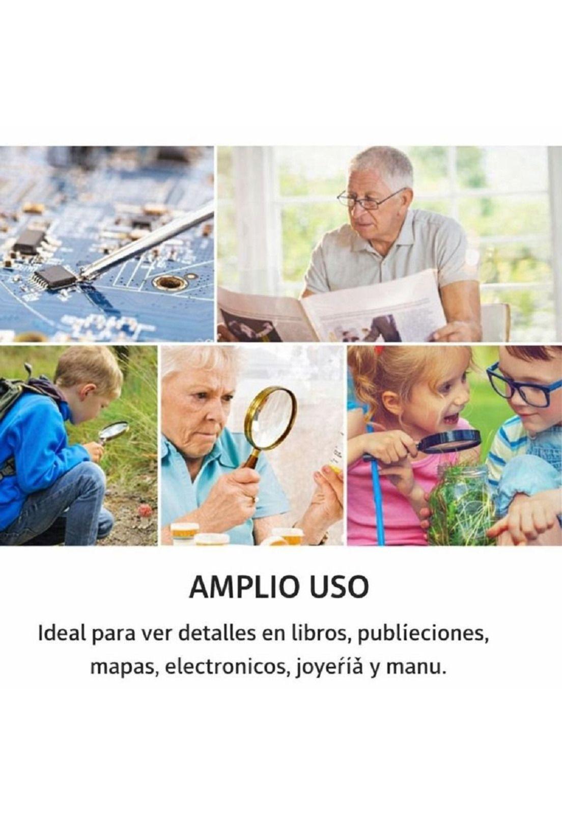 Lupa de Lectura con Luz LED Zoom 45x3-5