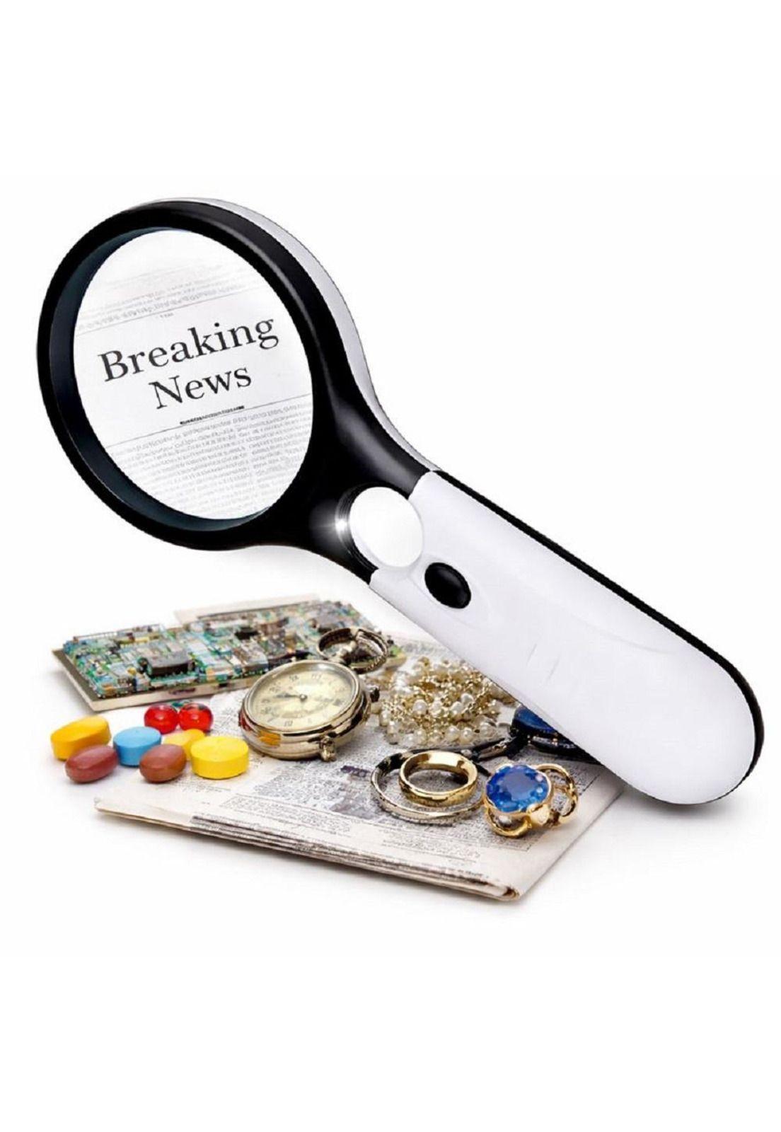 Lupa de Lectura con Luz LED Zoom 45x3-6