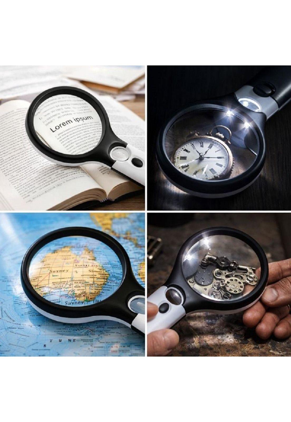 Lupa de Lectura con Luz LED Zoom 45x3-7