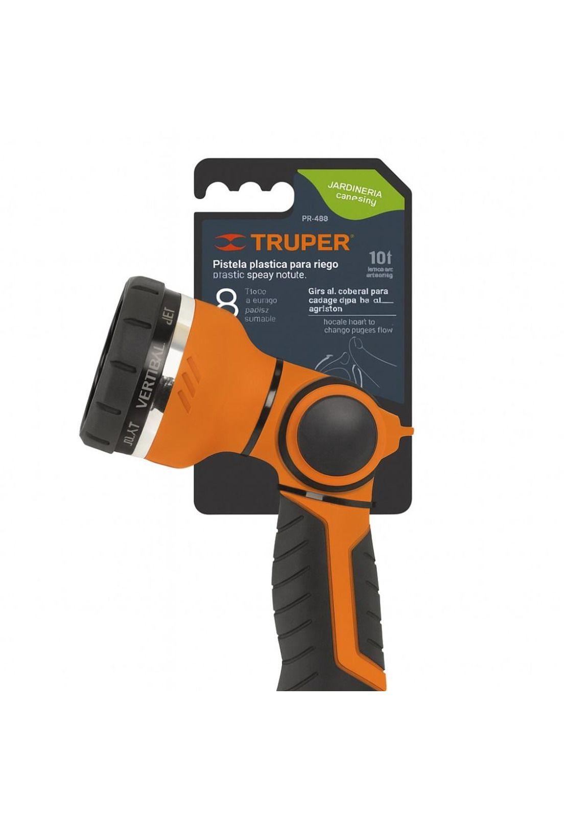 Pistola Para Riego, Plástica, 8 Funciones Truper-2