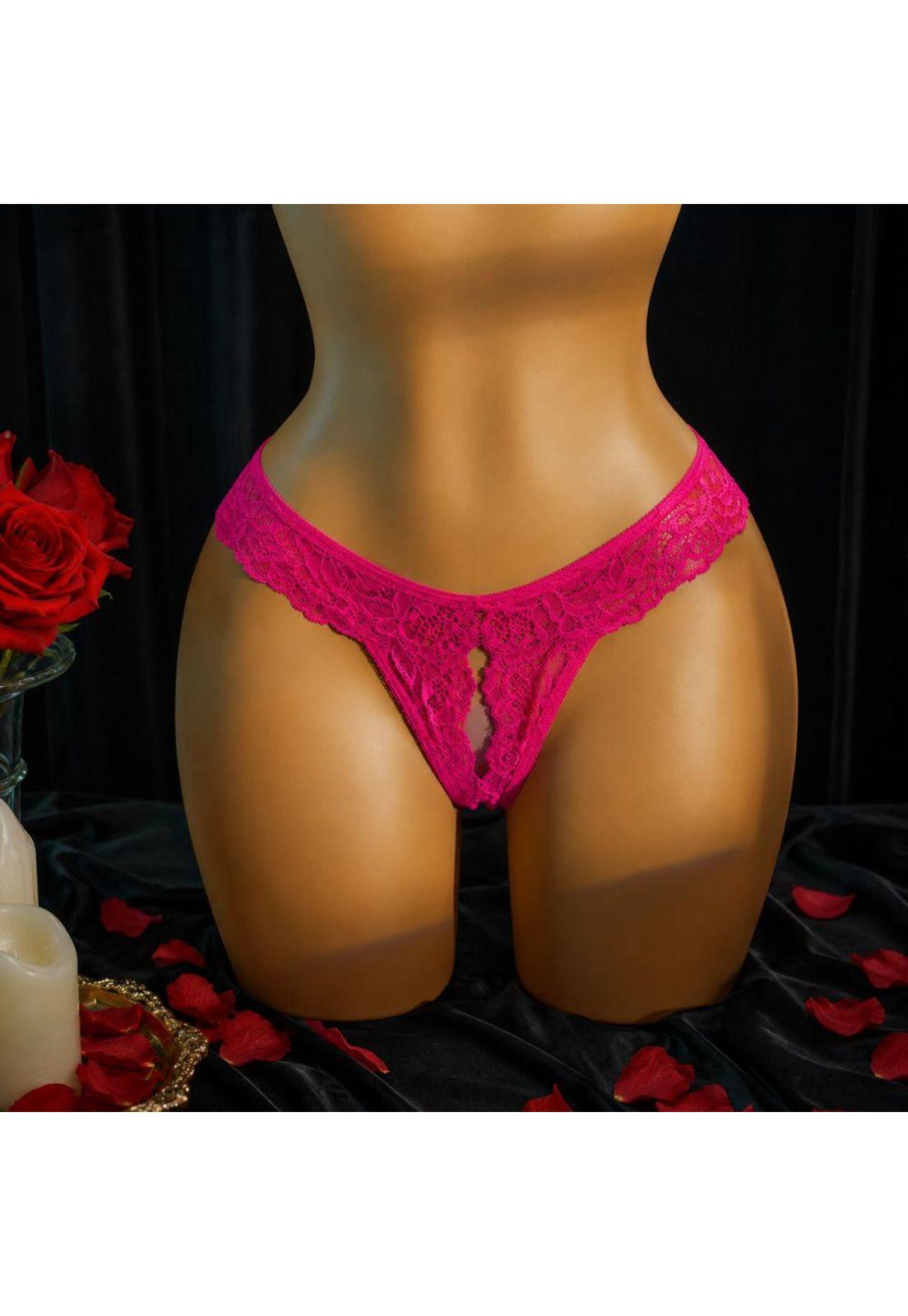 Lencería Ropa Interior Sexy con encaje de contraste aros 2pz-4