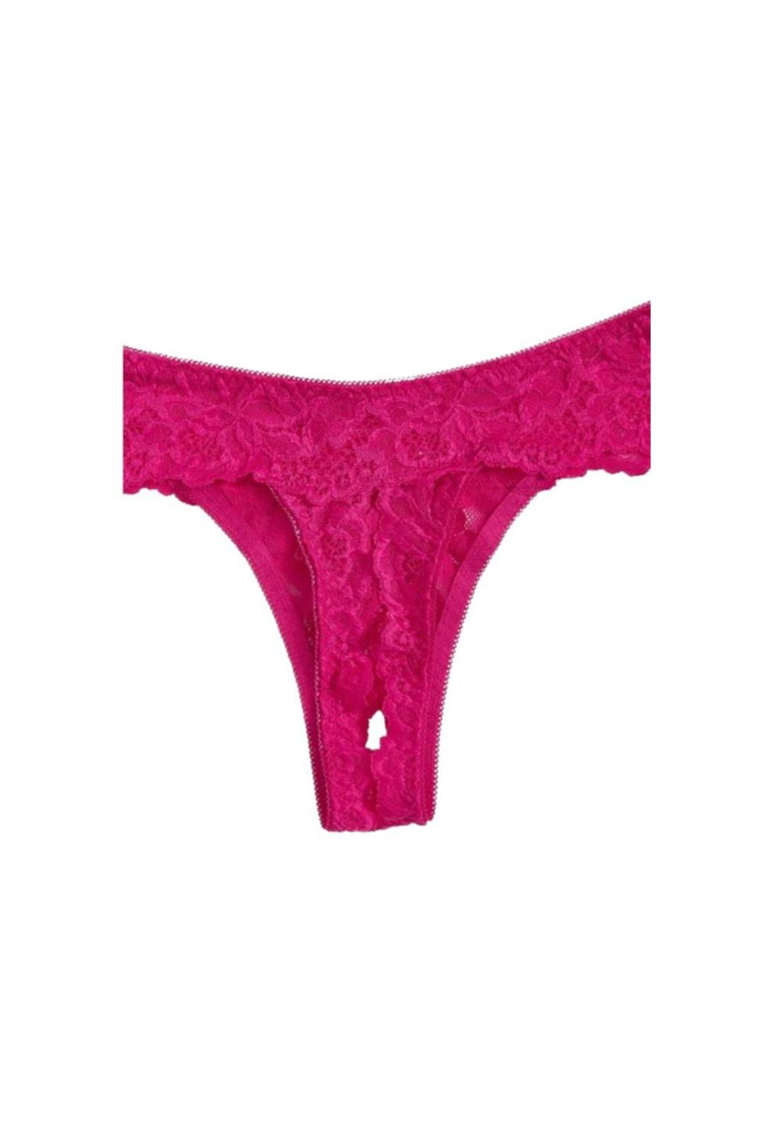 Lencería Ropa Interior Sexy con encaje de contraste aros 2pz-5