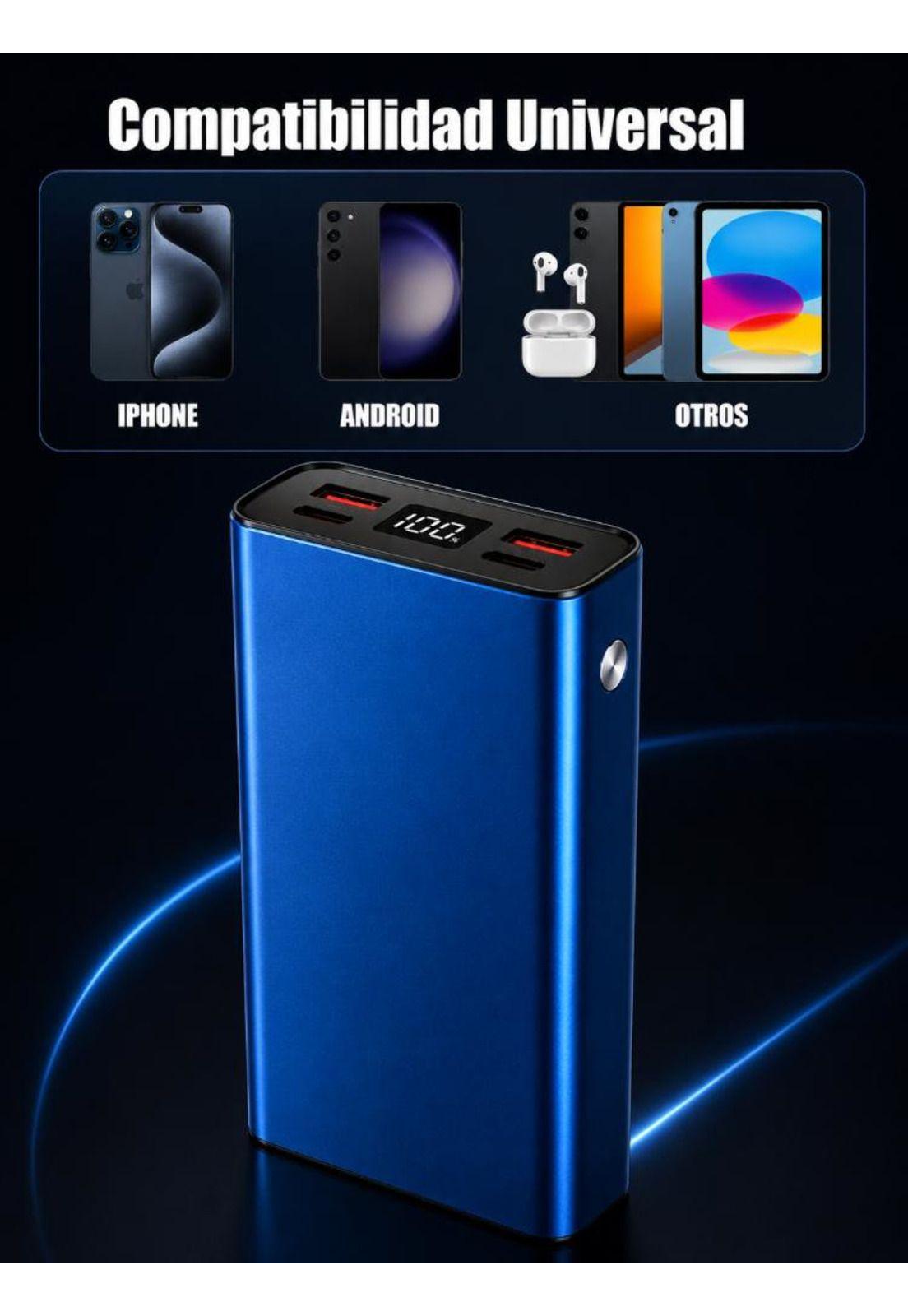 Batería Externa Power Bank 20000mAh Carga Rápida Portátil-3