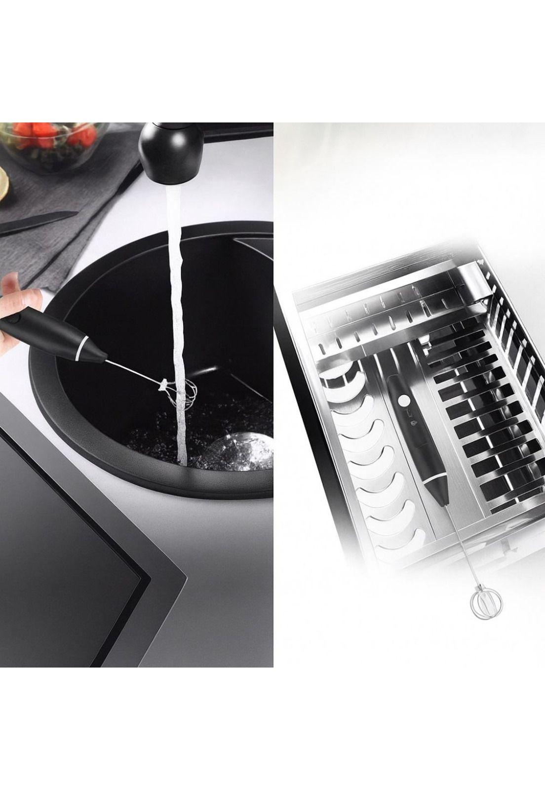 Mini Batidor Revolvedor De Café Y Espuma Leche Recargable USB-5