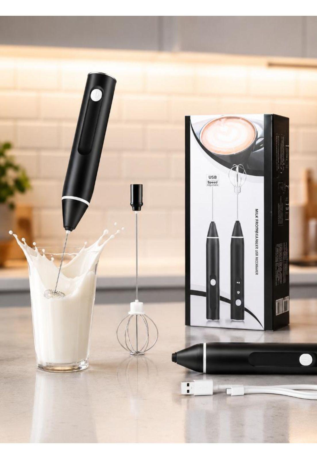Mini Batidor Revolvedor De Café Y Espuma Leche Recargable USB-3
