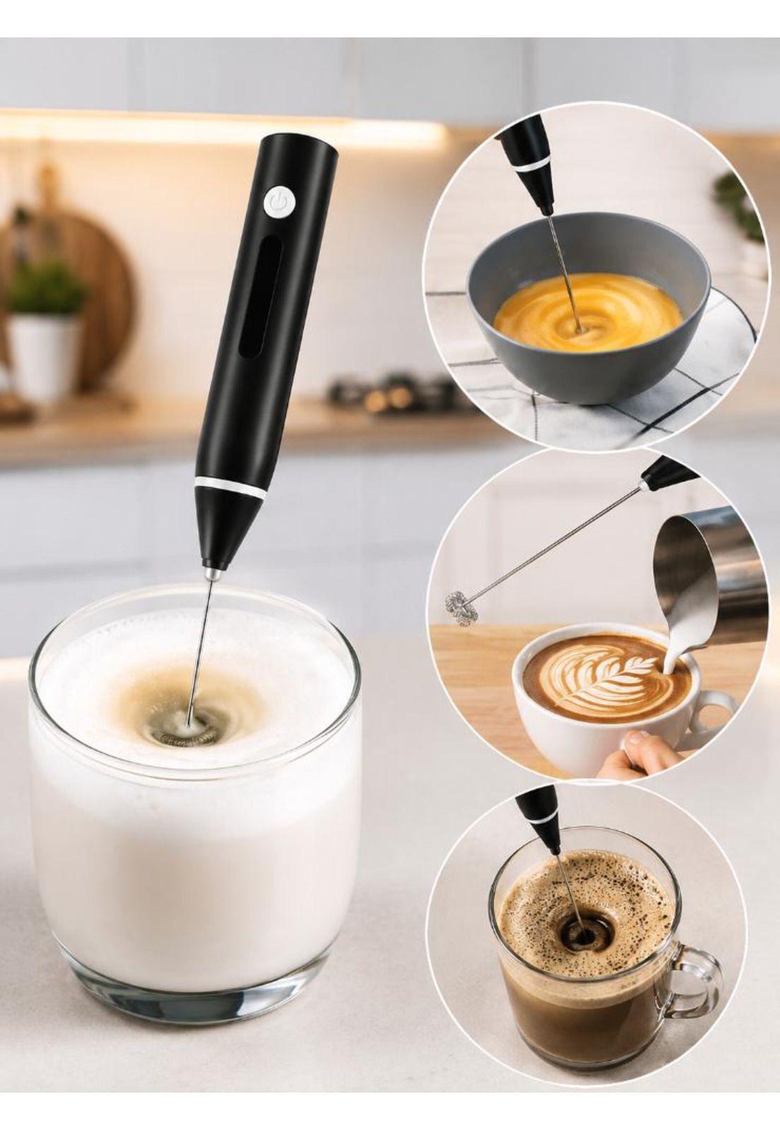 Mini Batidor Revolvedor De Café Y Espuma Leche Recargable USB-4