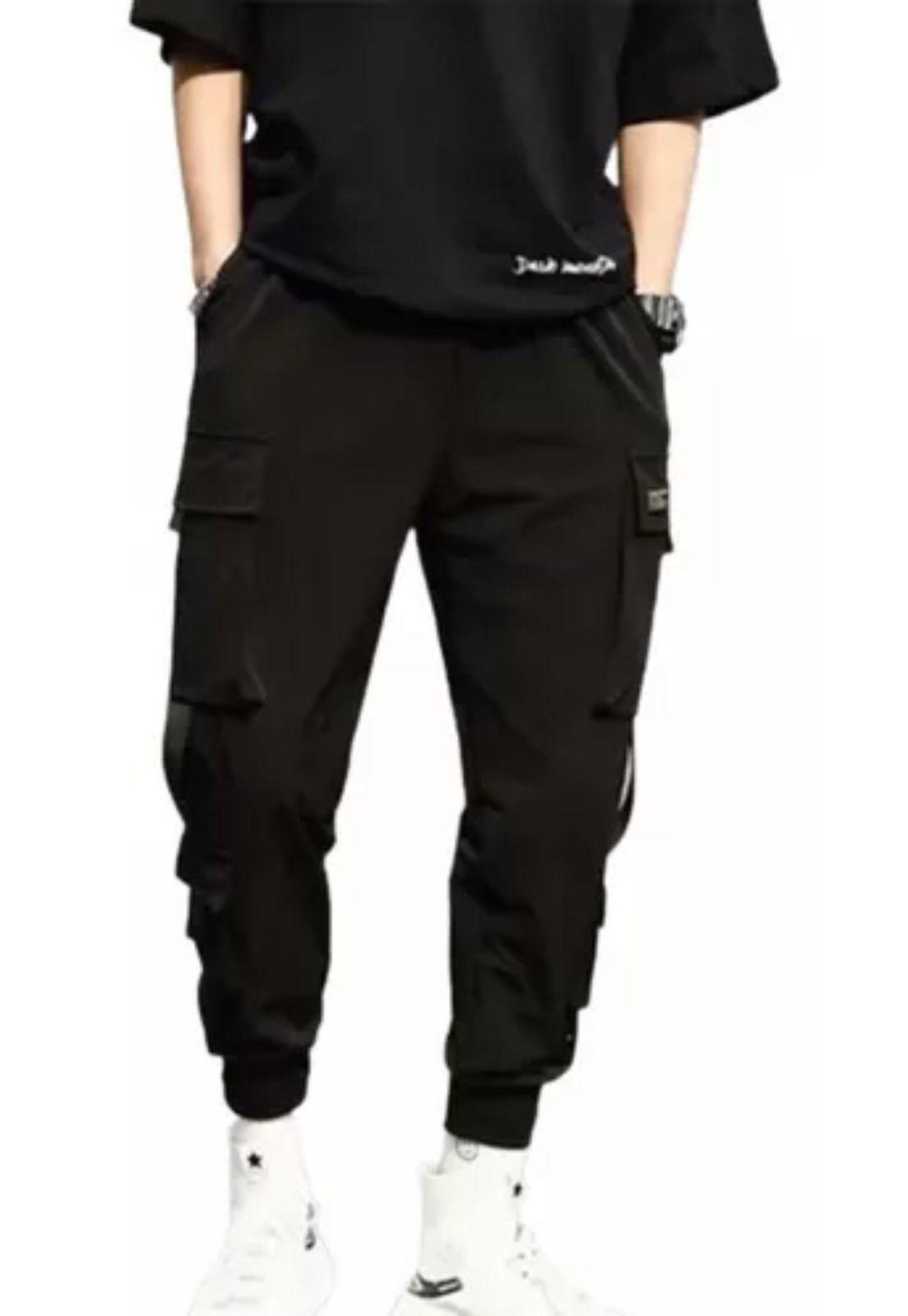 Pantalón Multibolsillos Cargo Estilo Hip Hop Para Hombre-2