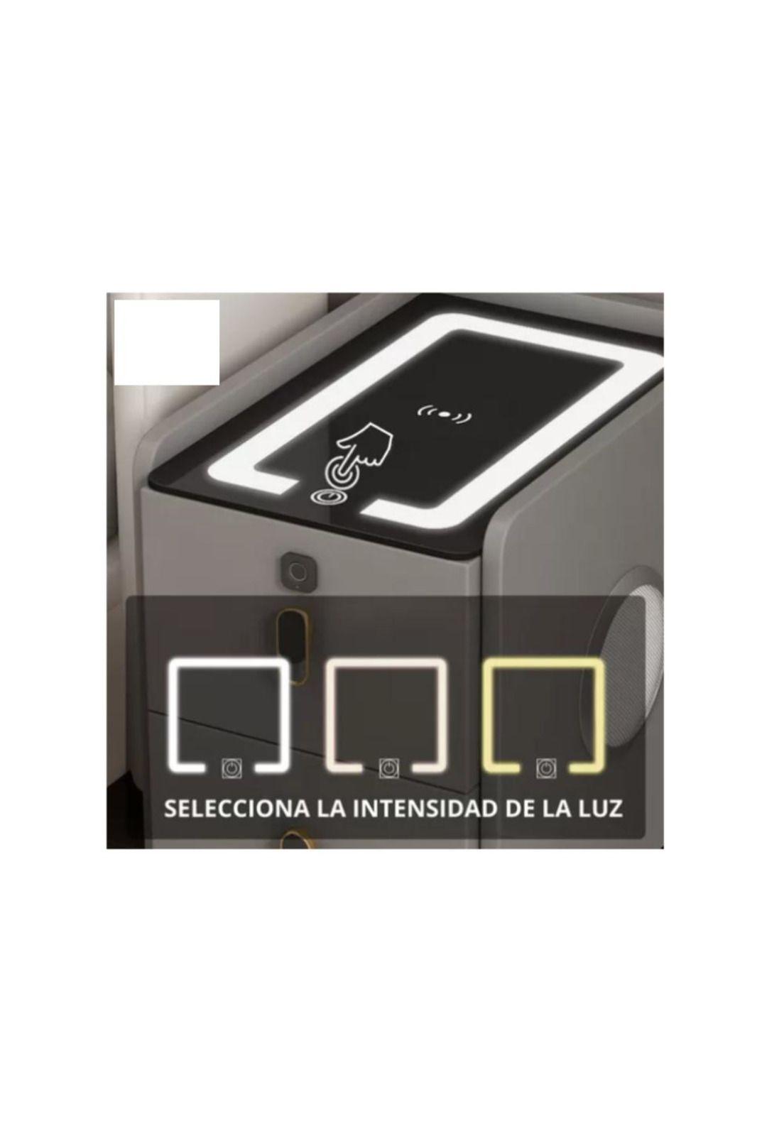 Velador Mesita Inteligente de Noche Cargador Inalámbrico Luz-2