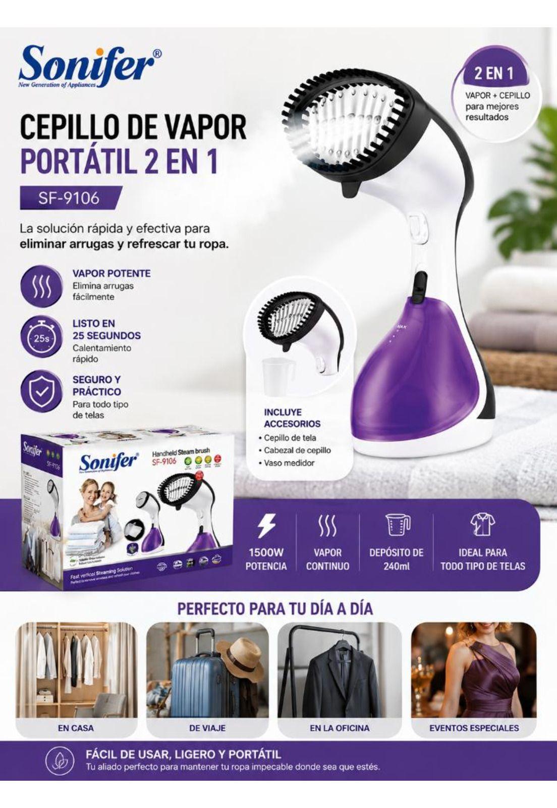 Plancha Vaporizador de Ropa Sonifer 1500W SF-9106-7