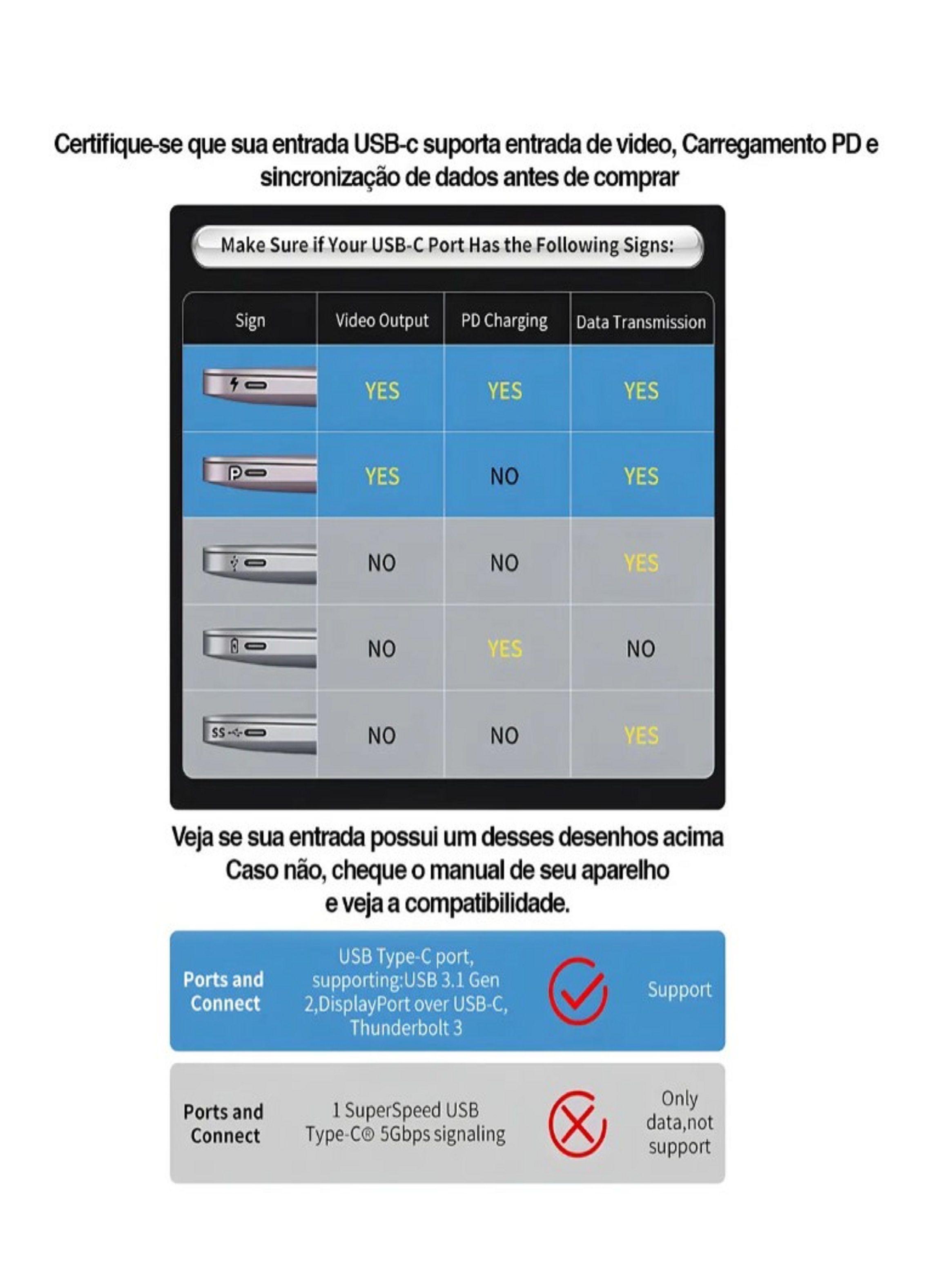 Adaptador Hub Para Macbook Air M1 M2 8 En 1 Usb-c Hdmi 4k-5