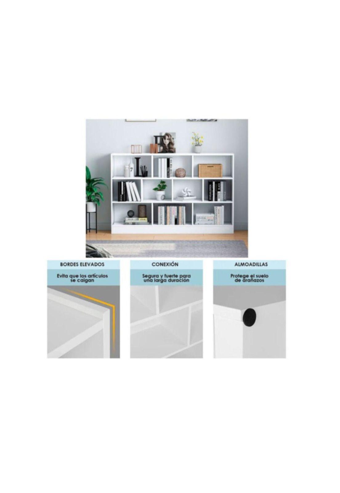 Estante Organizador Multifuncional de Madera Librero-6