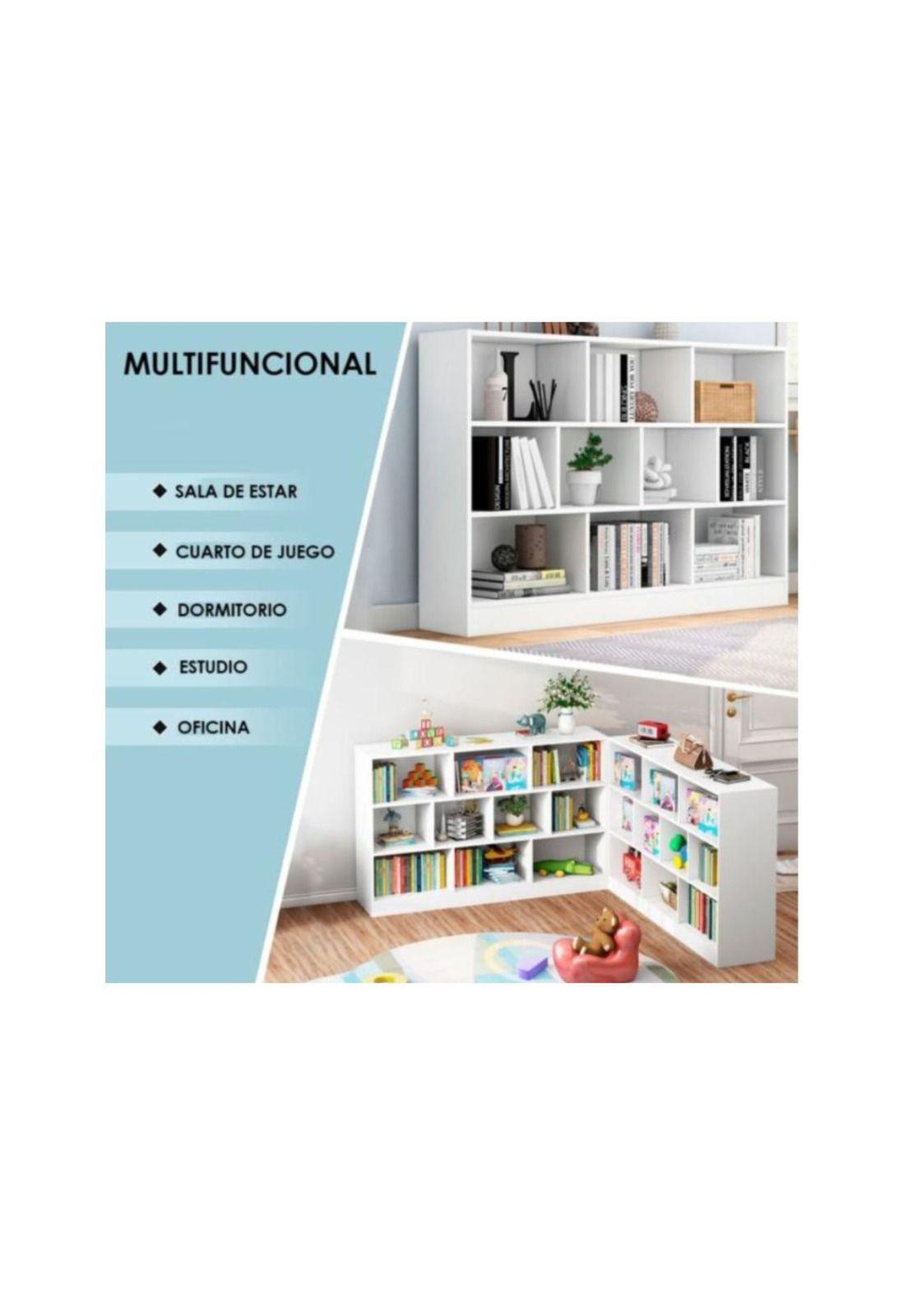 Estante Organizador Multifuncional de Madera Librero-7