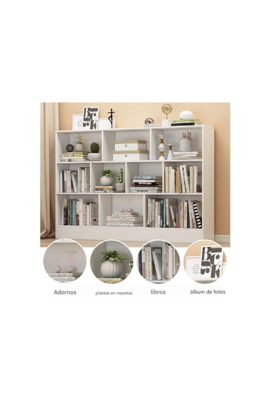 Estante Organizador Multifuncional de Madera Librero-8