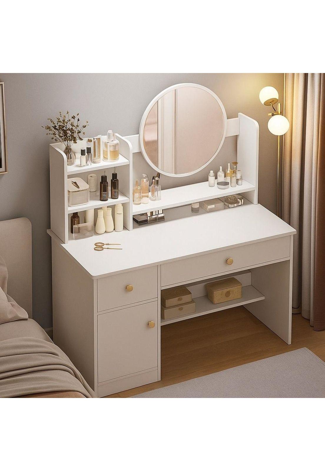Tocador Escritorio multifunción para Dormitorio con Espejo-2