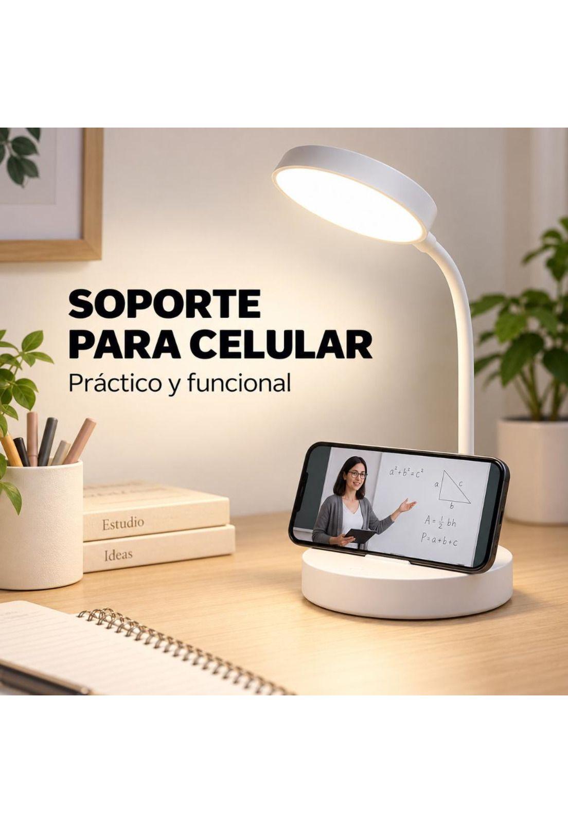 Lámpara de Mesa LED Táctil Flexible Recargable USB Estudio-3