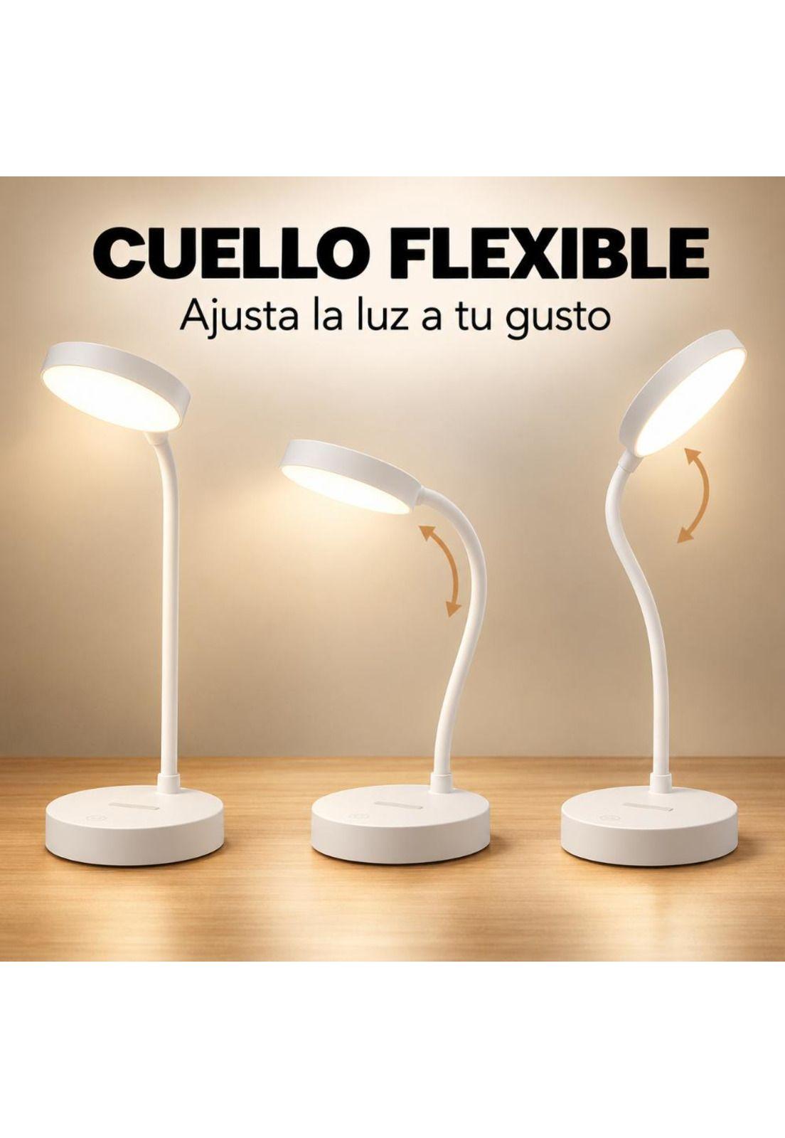 Lámpara de Mesa LED Táctil Flexible Recargable USB Estudio-7