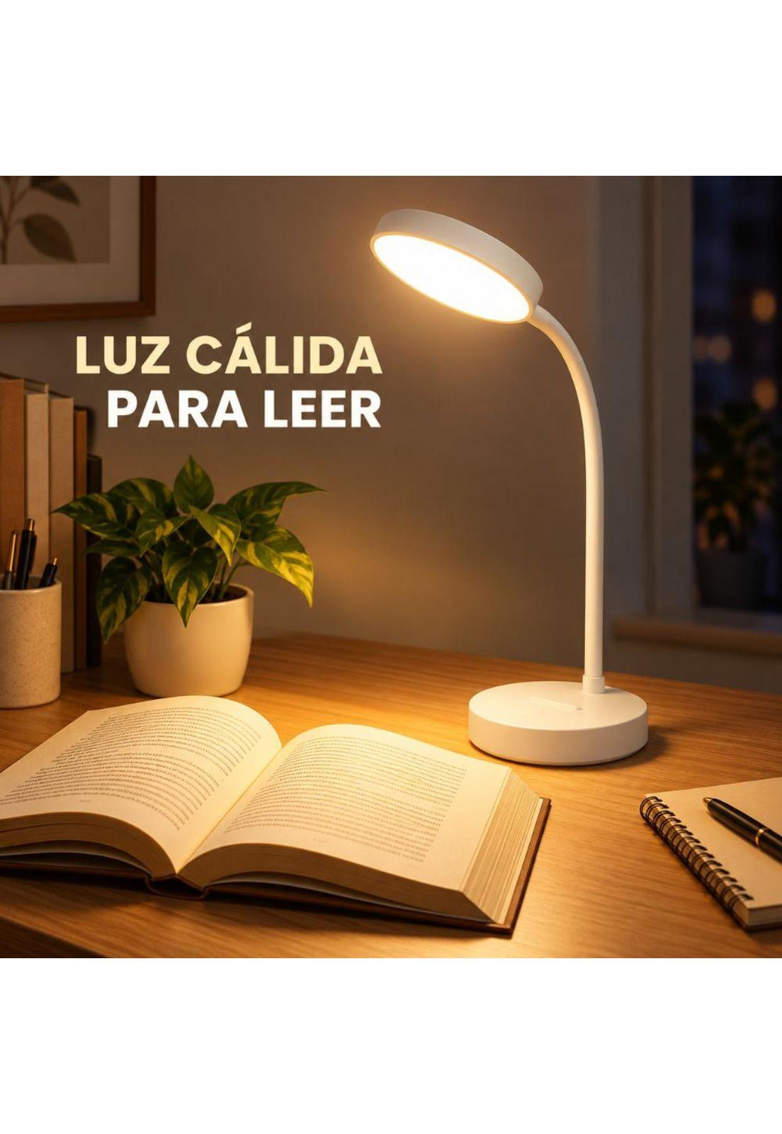 Lámpara de Mesa LED Táctil Flexible Recargable USB Estudio-8