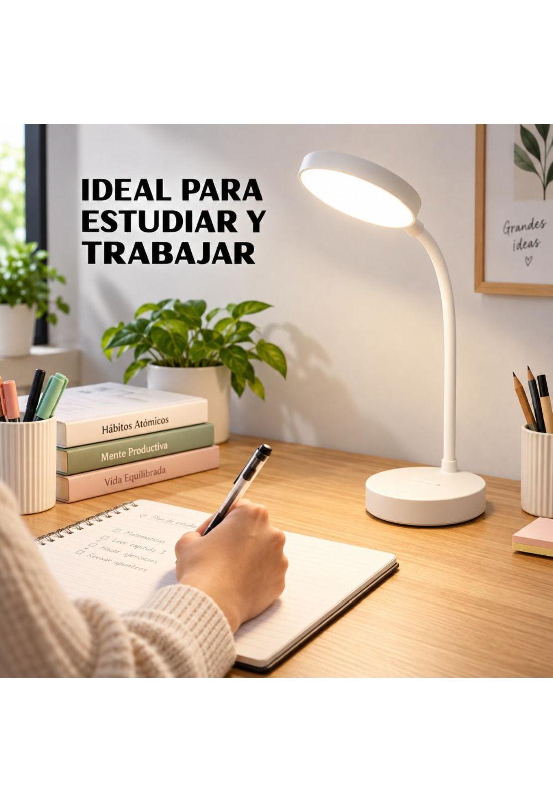 Lámpara de Mesa LED Táctil Flexible Recargable USB Estudio-9