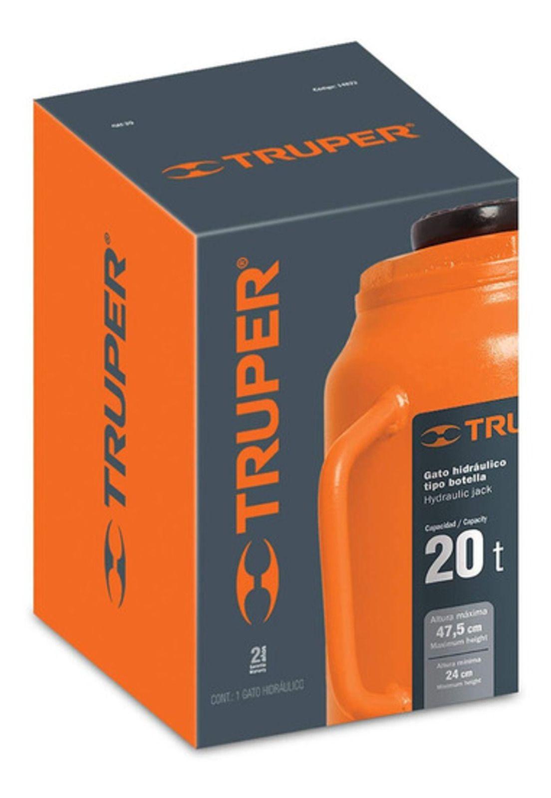 Gata Hidraulica 20 Tn Tipo Botella Truper Gat-20-2