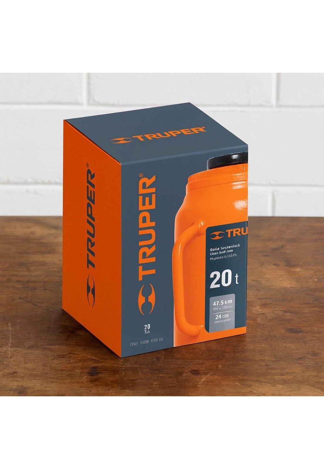 Gata Hidraulica 20 Tn Tipo Botella Truper Gat-20-4