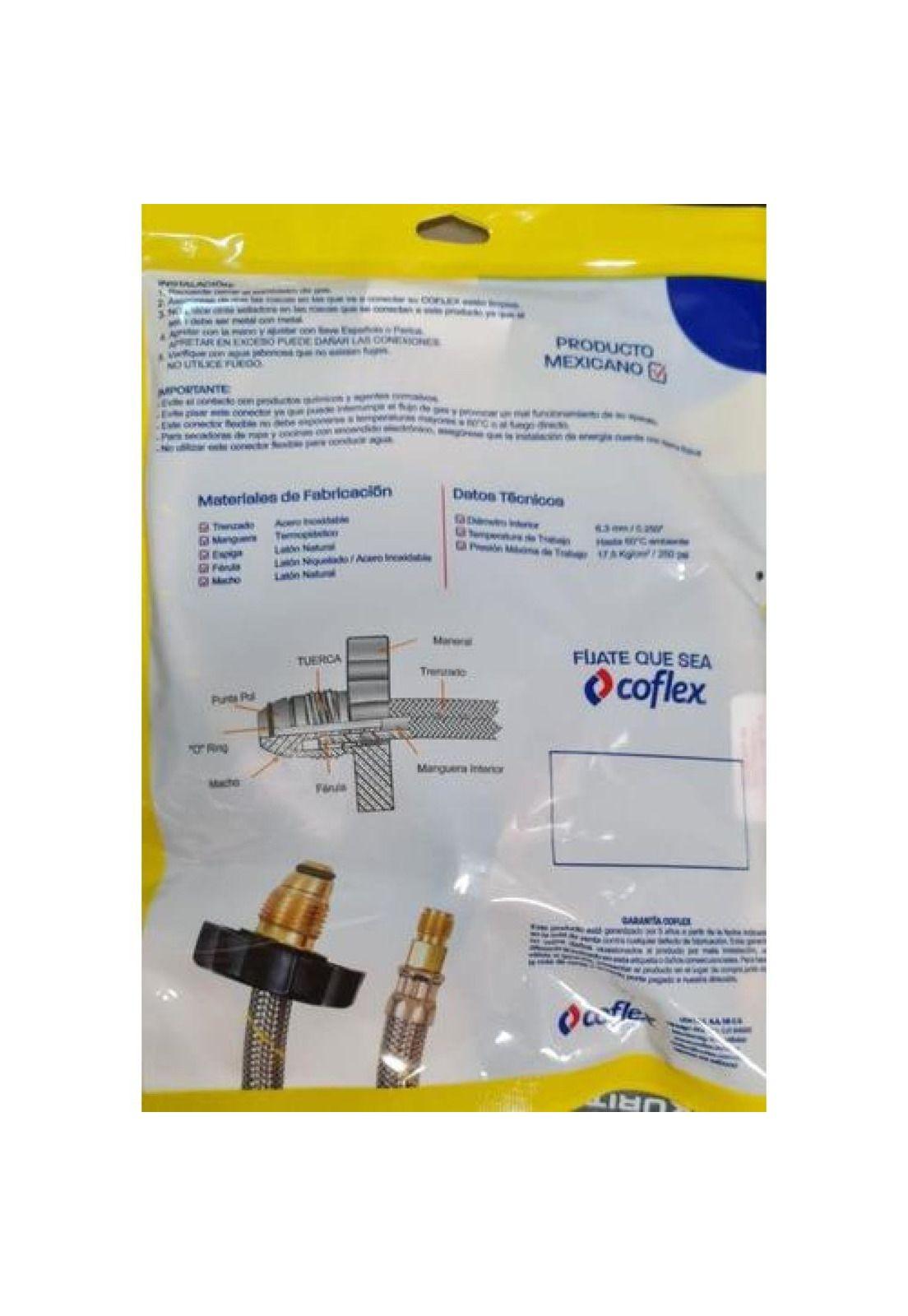 Flexible Gas Coflex Para Cilindro De 45kg Certificado Sec-3