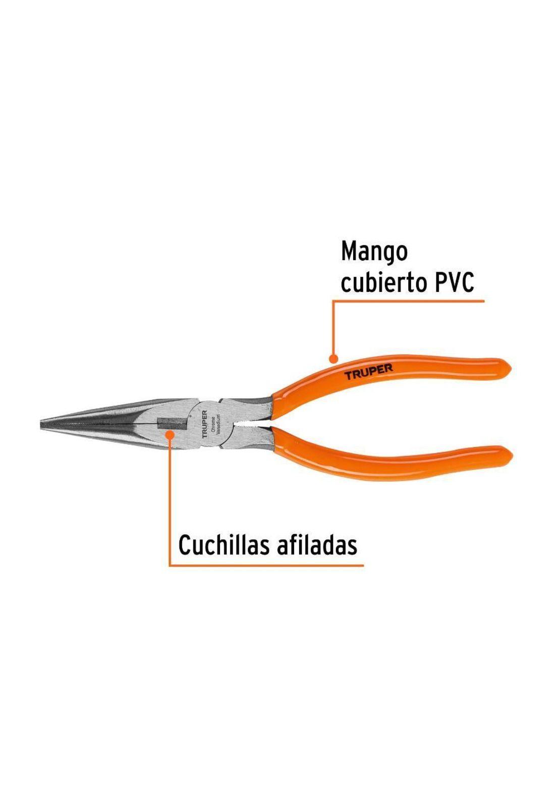Alicate De Punta Y Corte 8 Truper-1