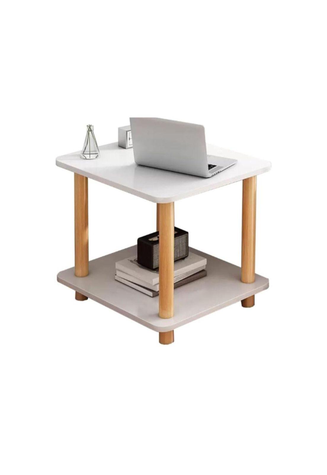 Mesa Auxiliar de Centro de Madera Lateral Living Hogar Baño-0