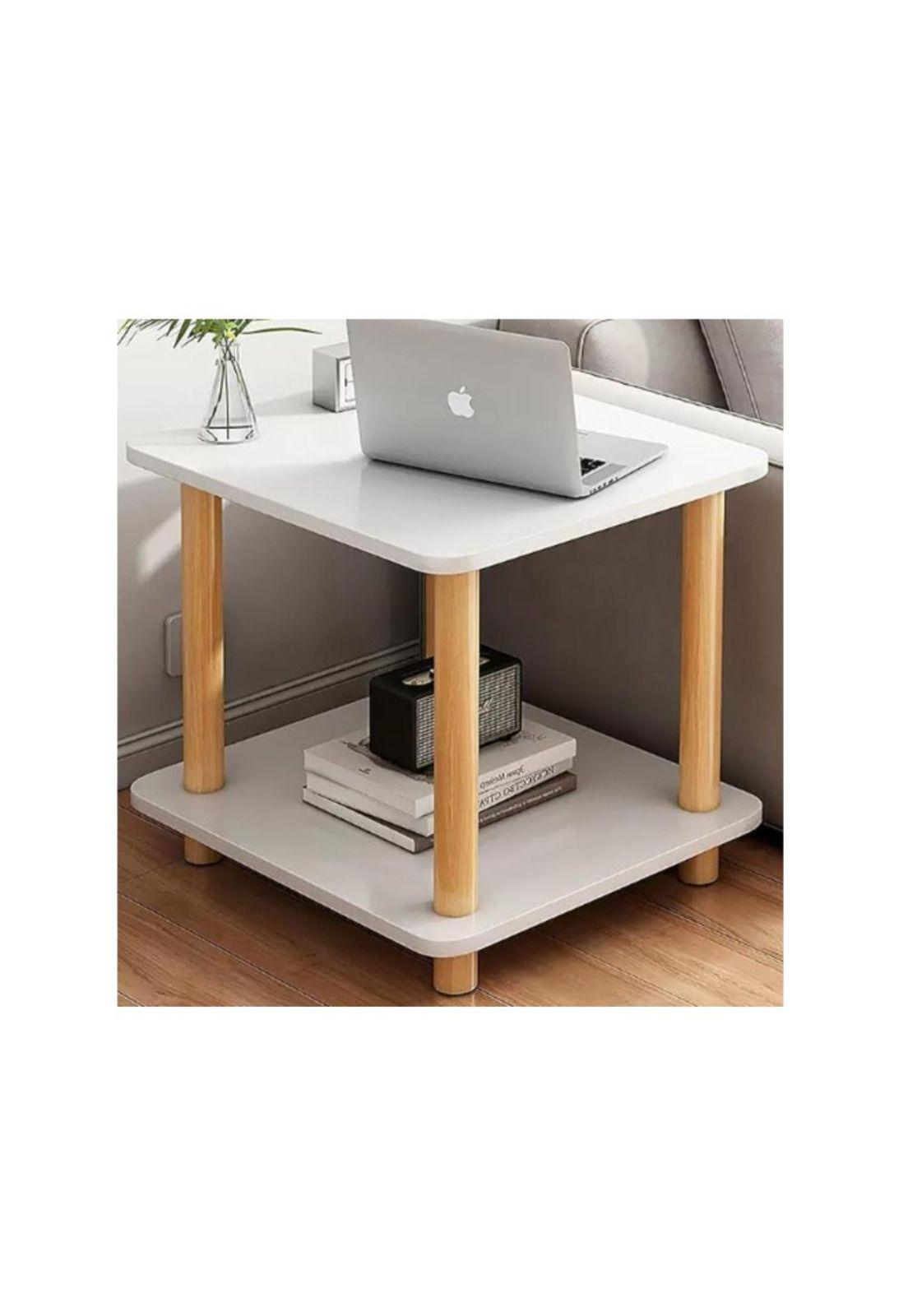 Mesa Auxiliar de Centro de Madera Lateral Living Hogar Baño-3