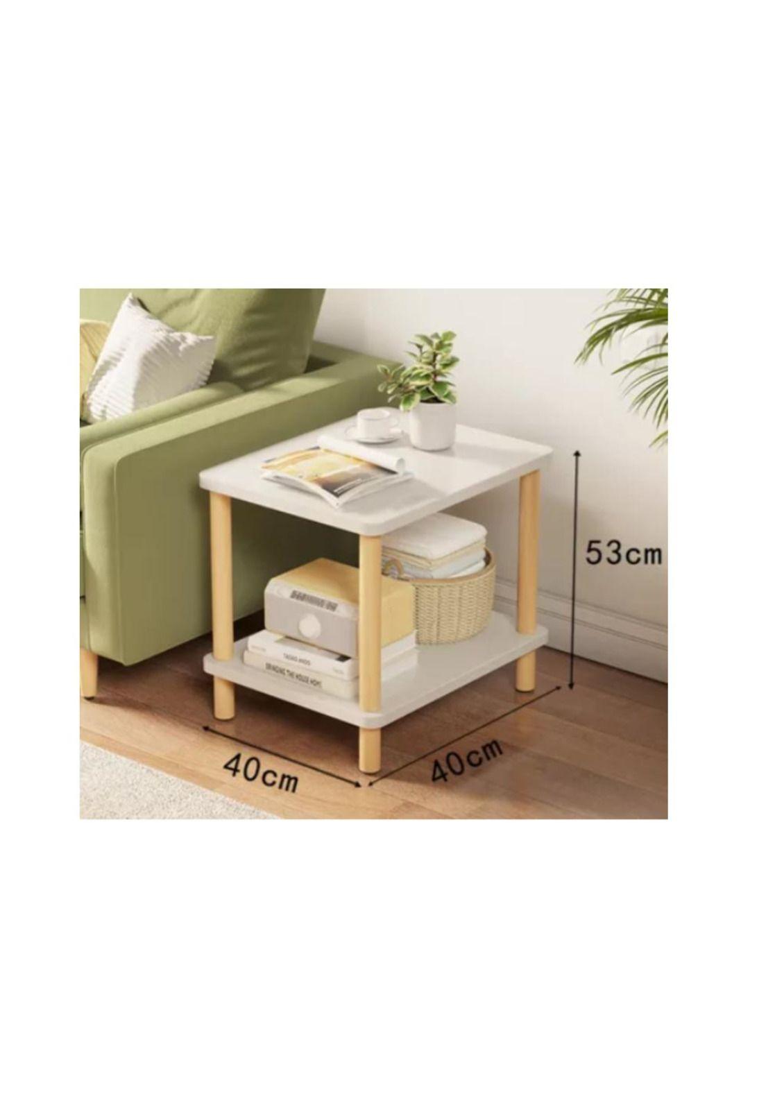 Mesa Auxiliar de Centro de Madera Lateral Living Hogar Baño-4