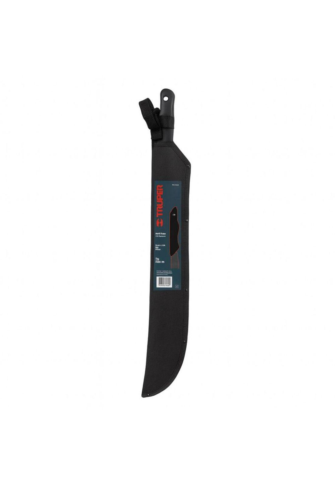 Machete Doble Filo 18 Cacha Bimaterial, Con Funda, Truper-2
