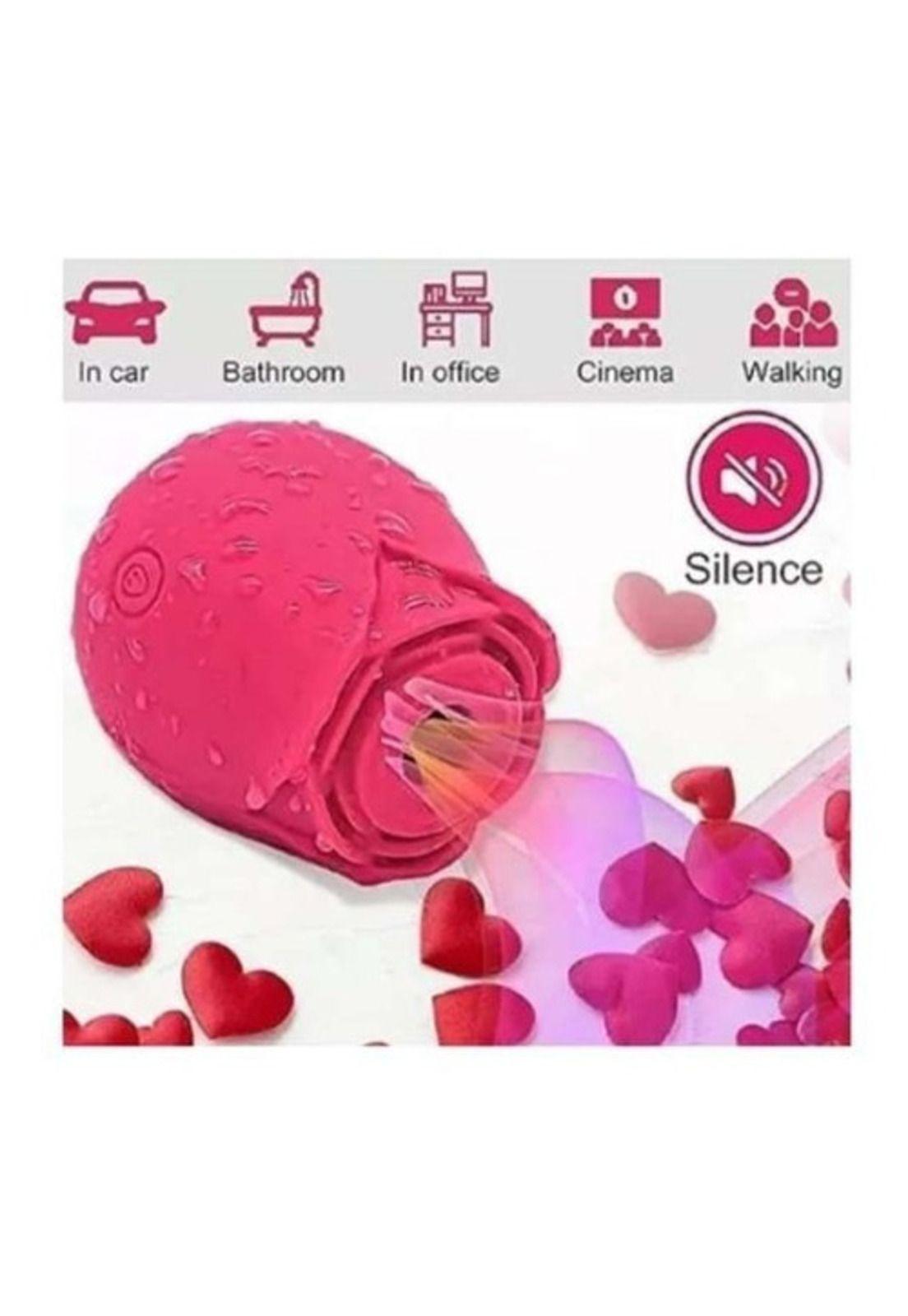 Vibrador Succionador Rosa Pezones Y Clitoris 3 Velocidades-2
