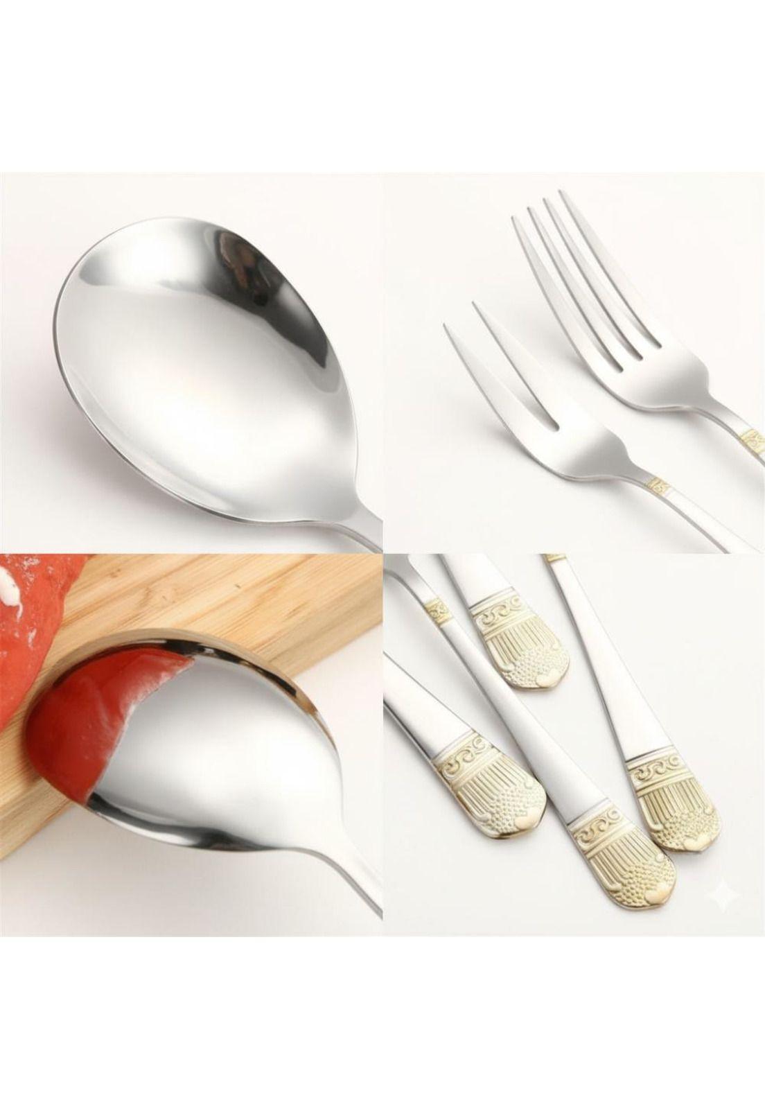 Juego de Cubiertos 72PCS Acero Inox Premium Vintage-2