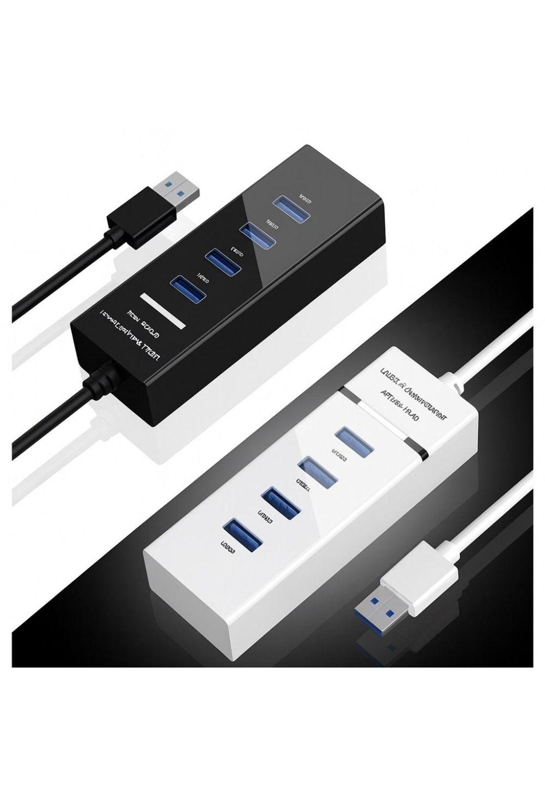 Hub 4 Puertos Multi Usb 3.0 Indicador Luz Led Adaptador-3