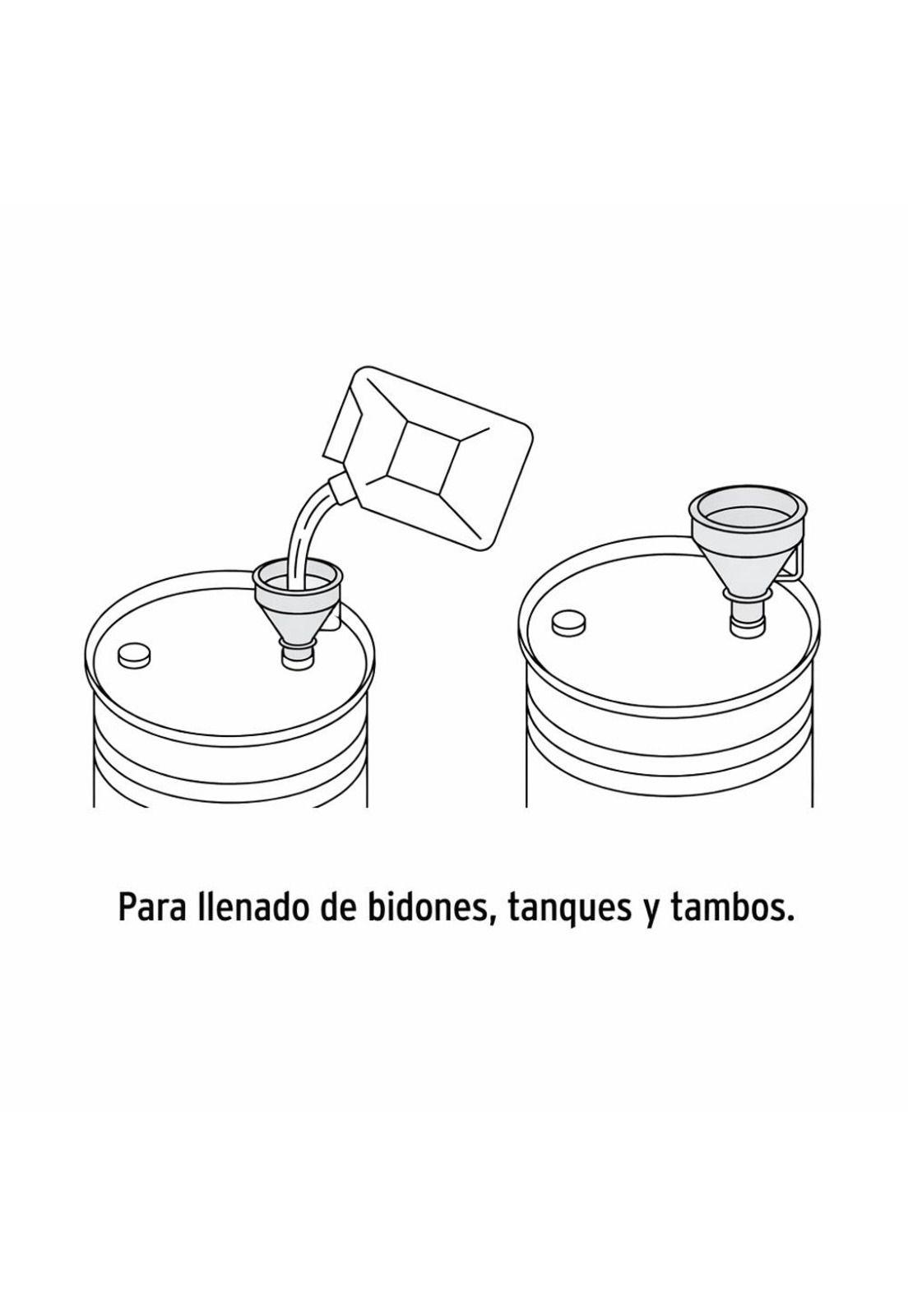 Embudo Plástico Flexible Con Filtro Truper Emb-50-4