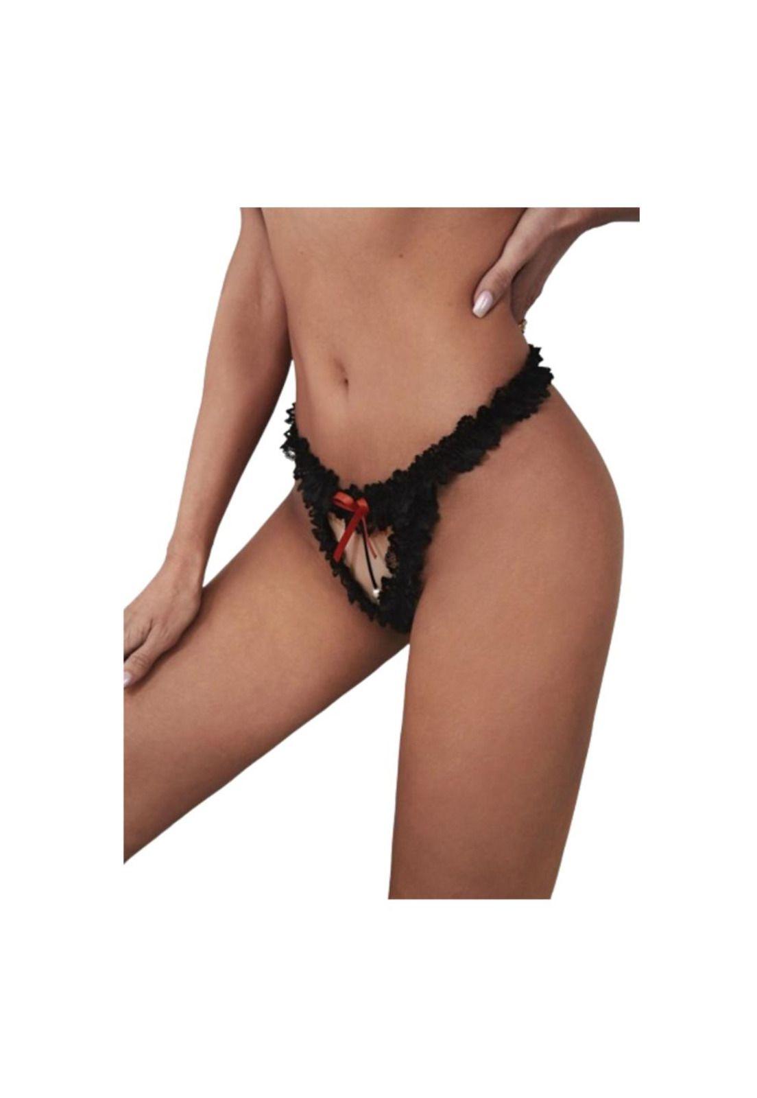 Colale Hilo Con Diseño De Perla Artificial Encaje-1