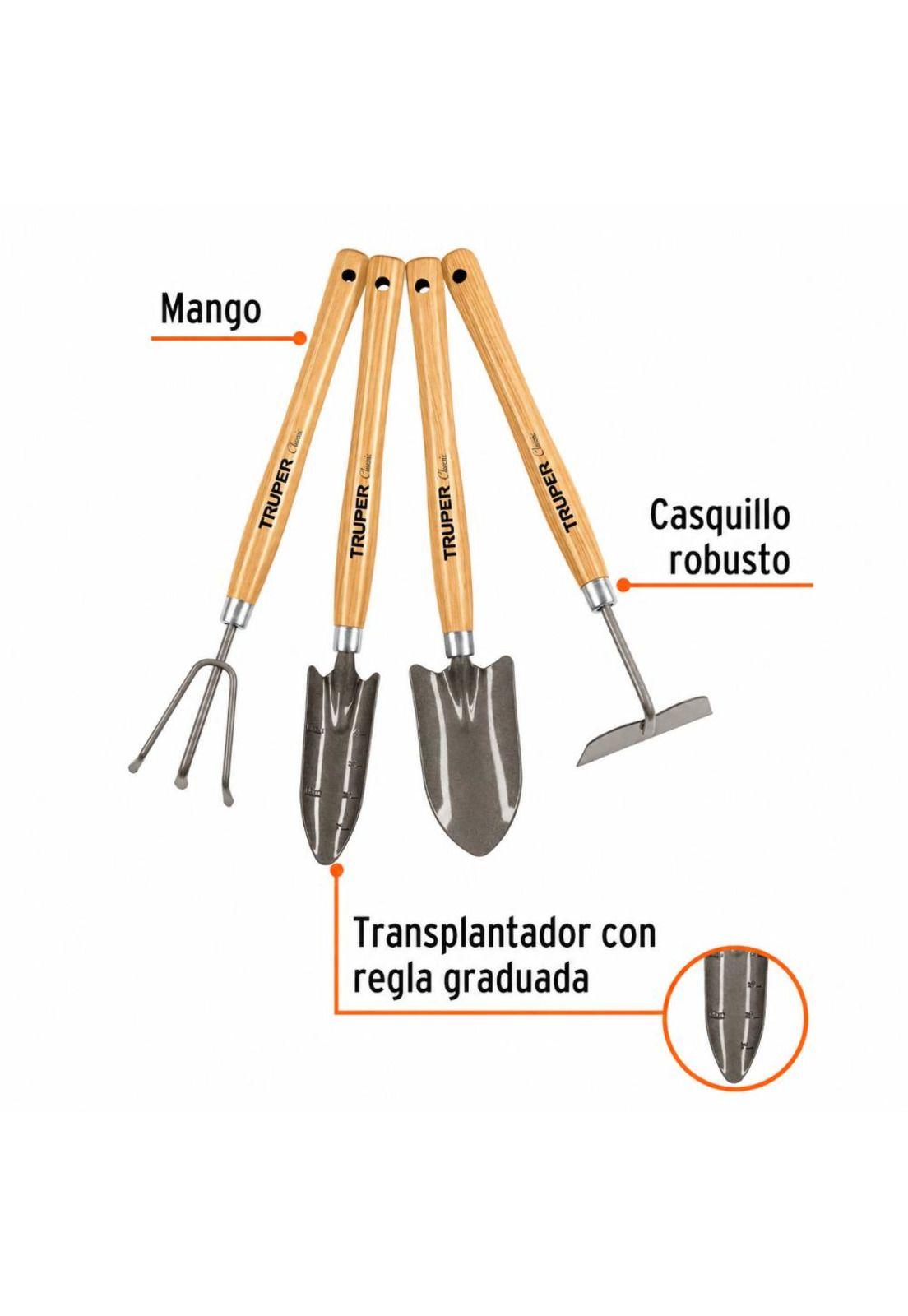 Herramientas Para Jardin 4 Pcs Truper Jj-4l-3