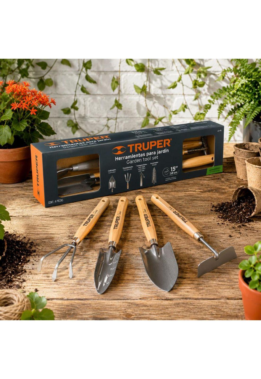 Herramientas Para Jardin 4 Pcs Truper Jj-4l-6
