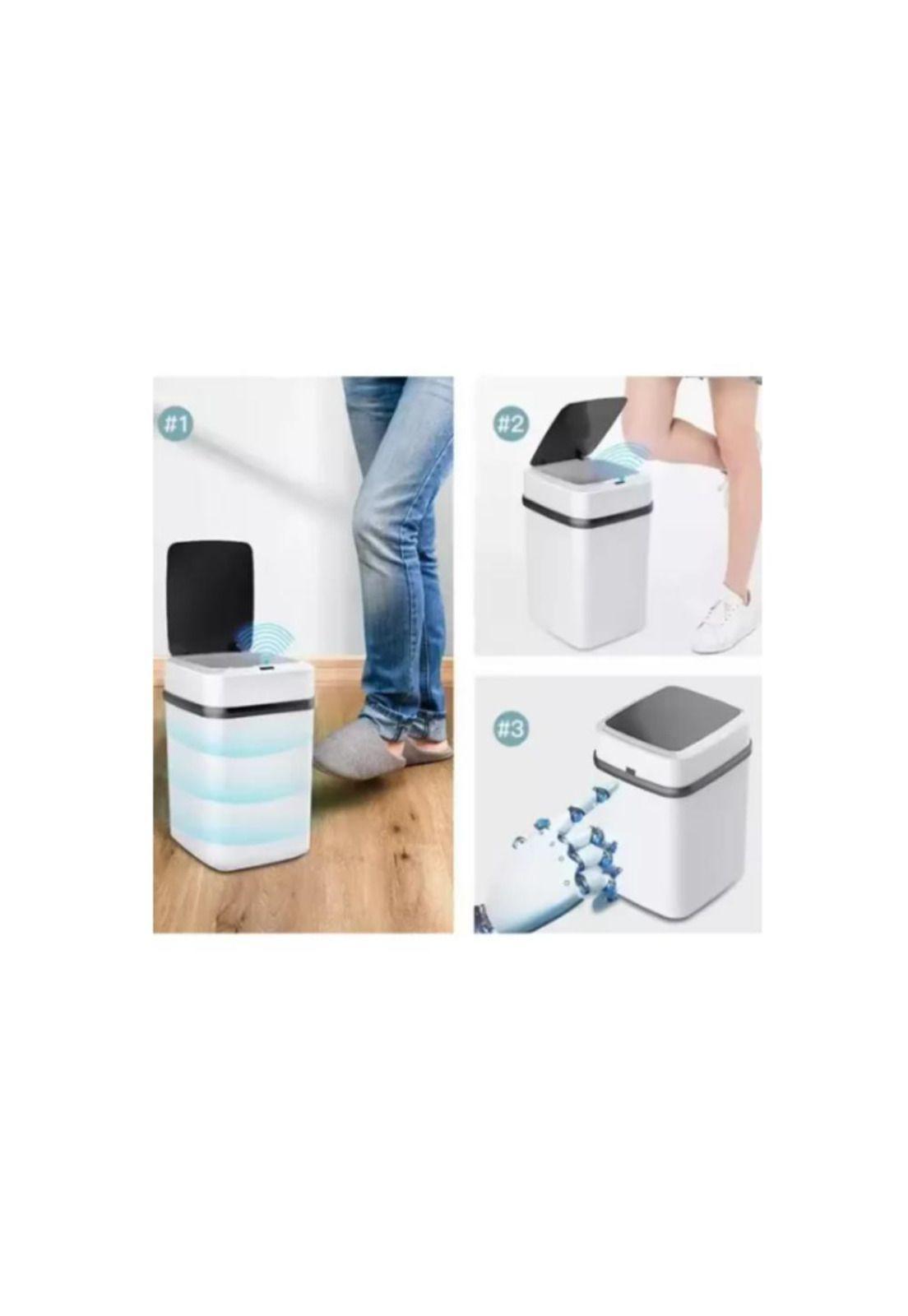 Bote Basura Inteligente Con Sensor Papelera Automática-2