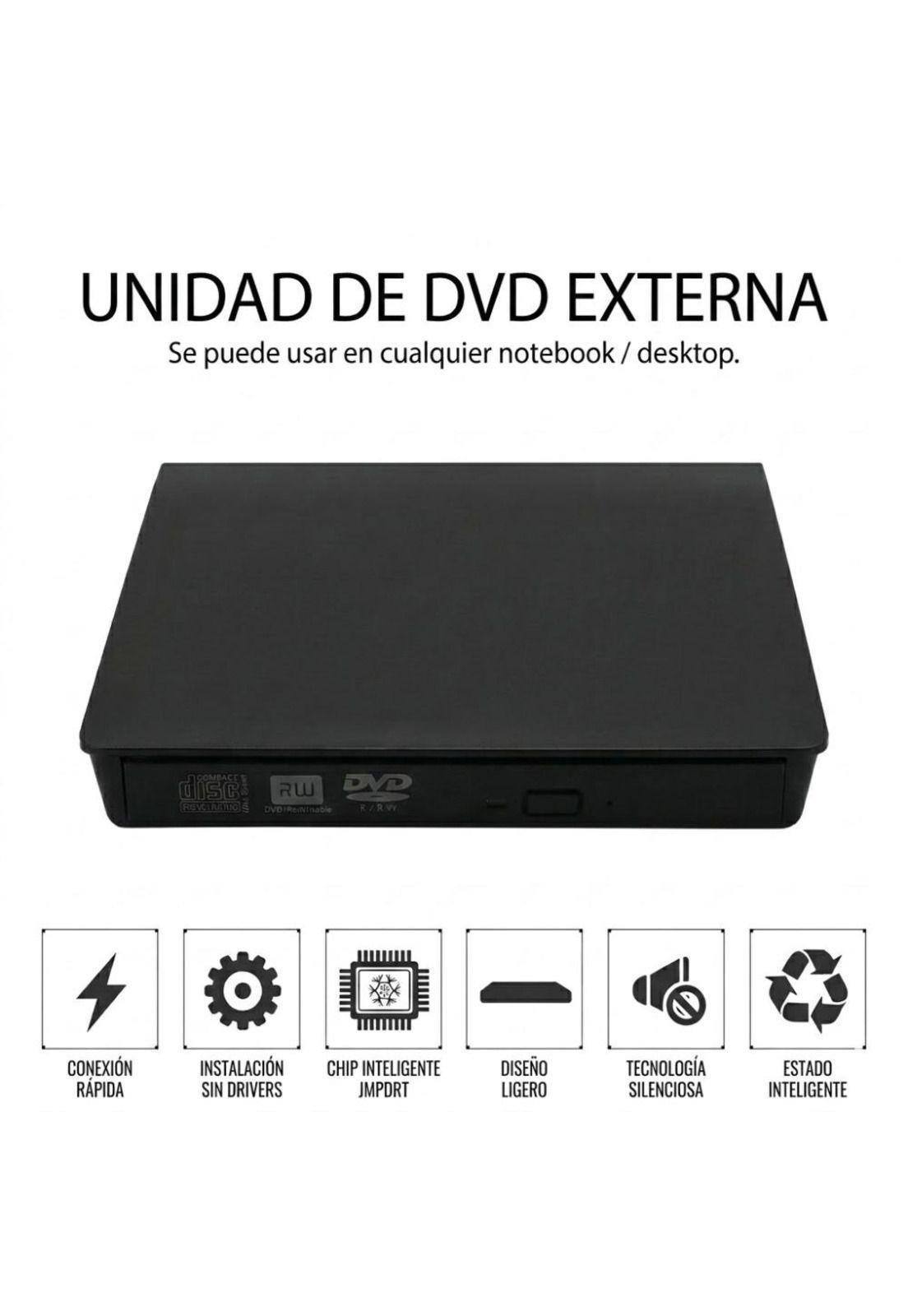 Grabadora Externa DVD CD USB Y C  3.0 para Computador-2