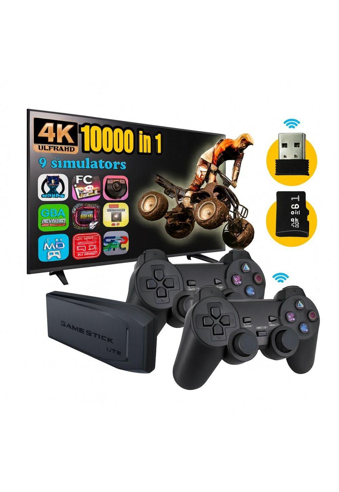 Accesorios Juegos Retro Inalámbrico 4k Hdmi 10000+ 64gb-6