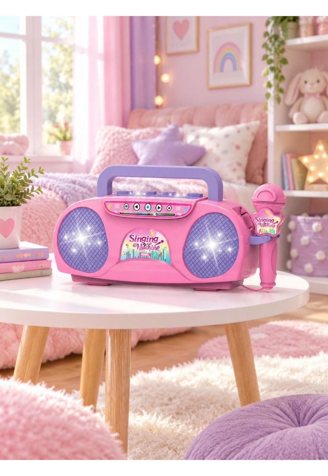 Karaoke Infantil Portátil Con Micrófono Bluetooth-2