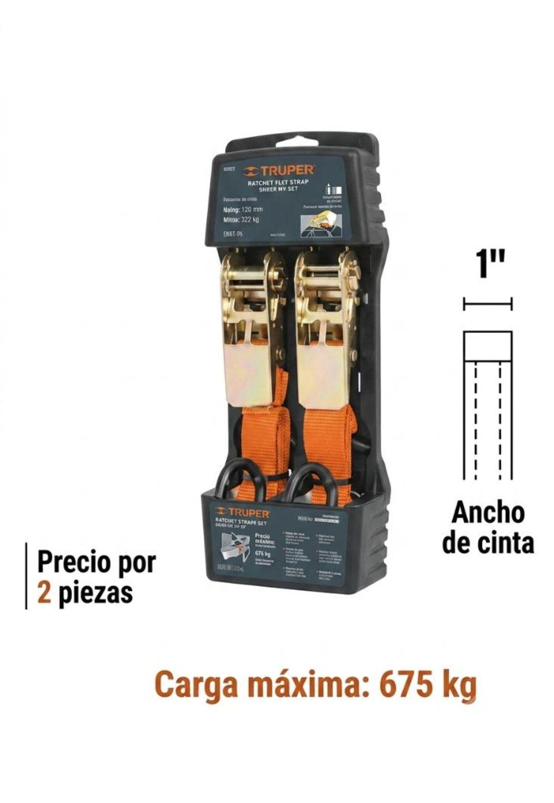 Eslinga Con Matraca Para Carga 675kg. Truper-2