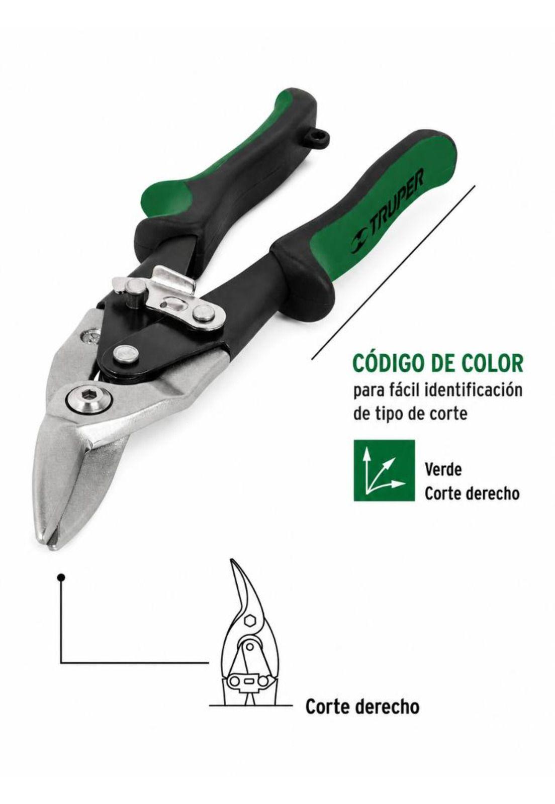 Tijera De Aviación Corta Lata Corte Derecho Truper-4