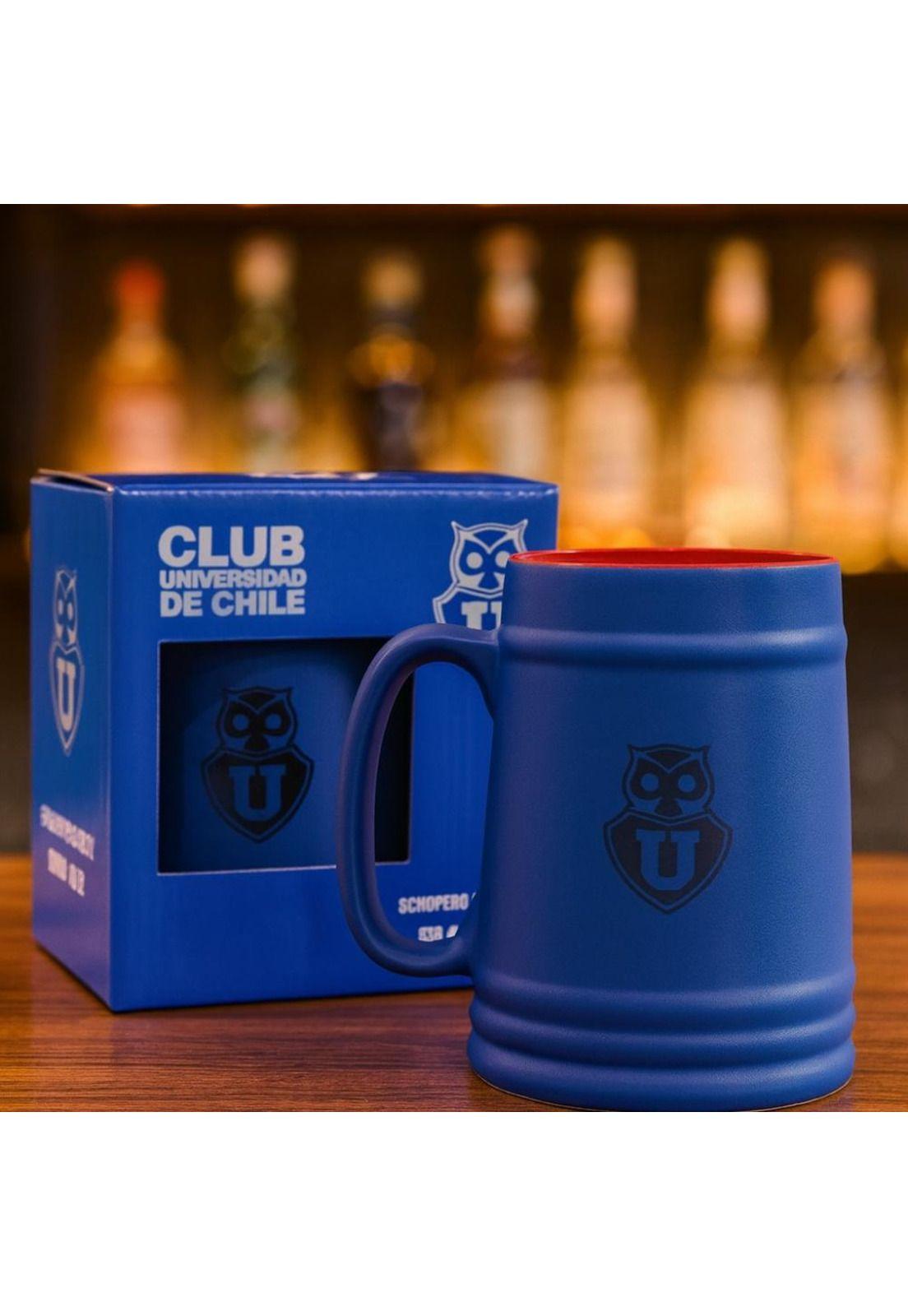 Shopero Cerámica U. de Chile 650 ml con Caja Oficial-4