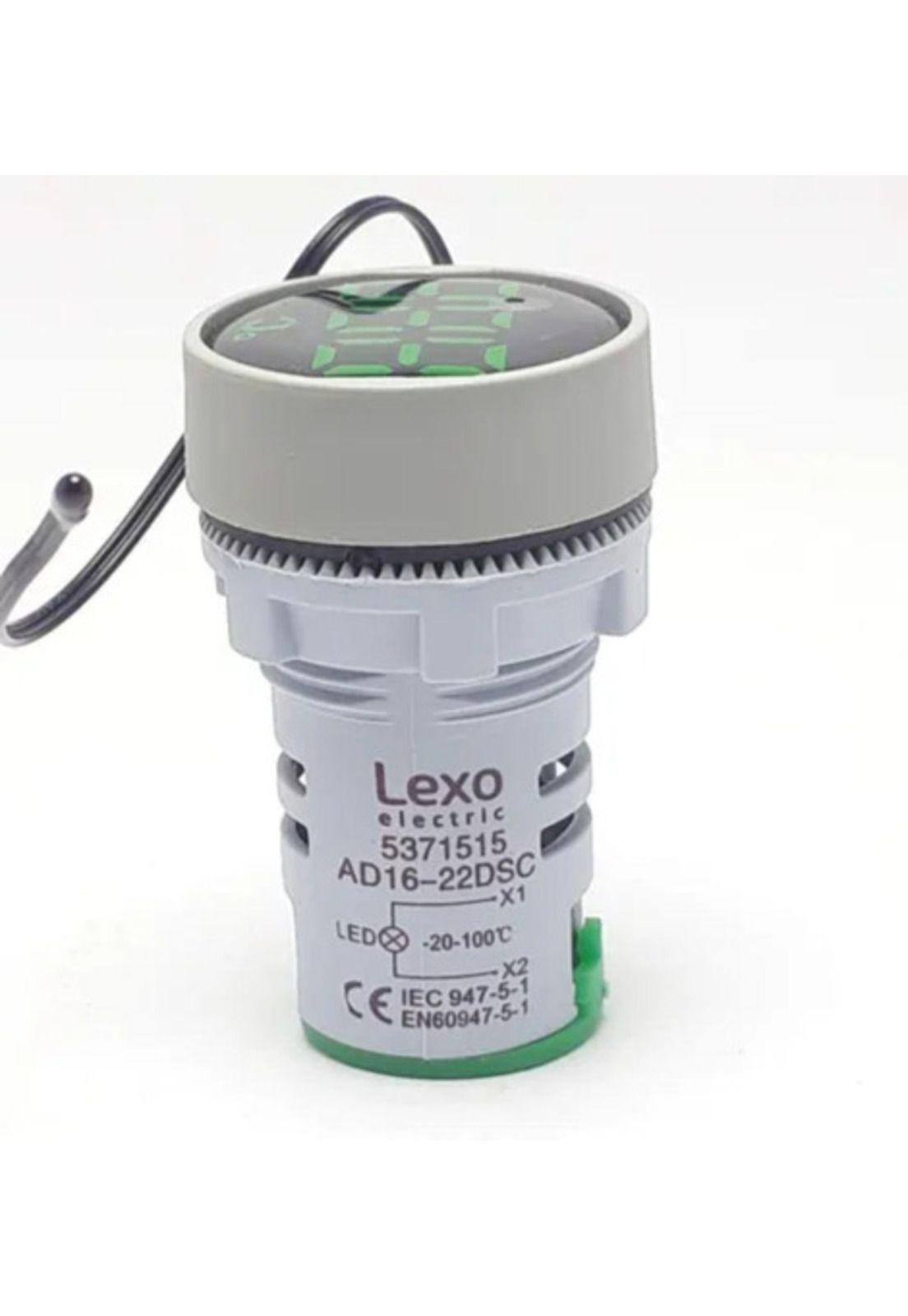 Luz Piloto Verde Led Con Termóm -25°c A +100°c, 60-380v Lexo-2