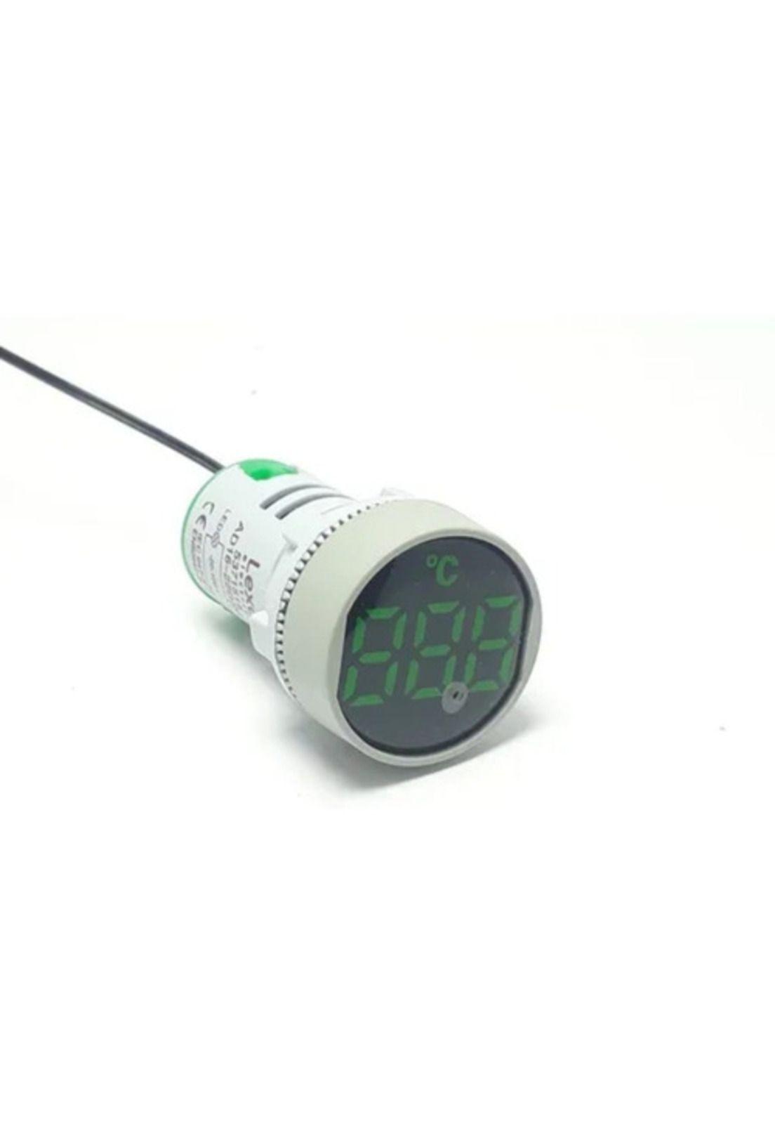 Luz Piloto Verde Led Con Termóm -25°c A +100°c, 60-380v Lexo-3