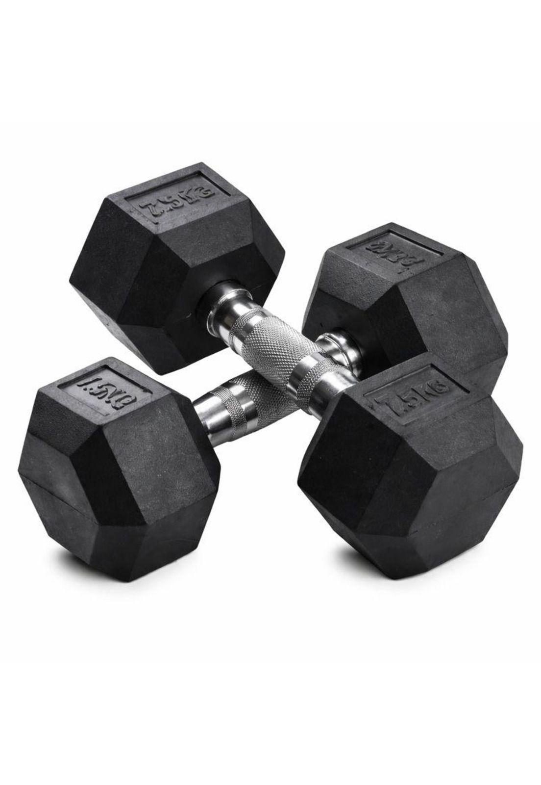 Par de Mancuerna Profesional Hexagonal 7.5 Kg  Uso Fitness-0
