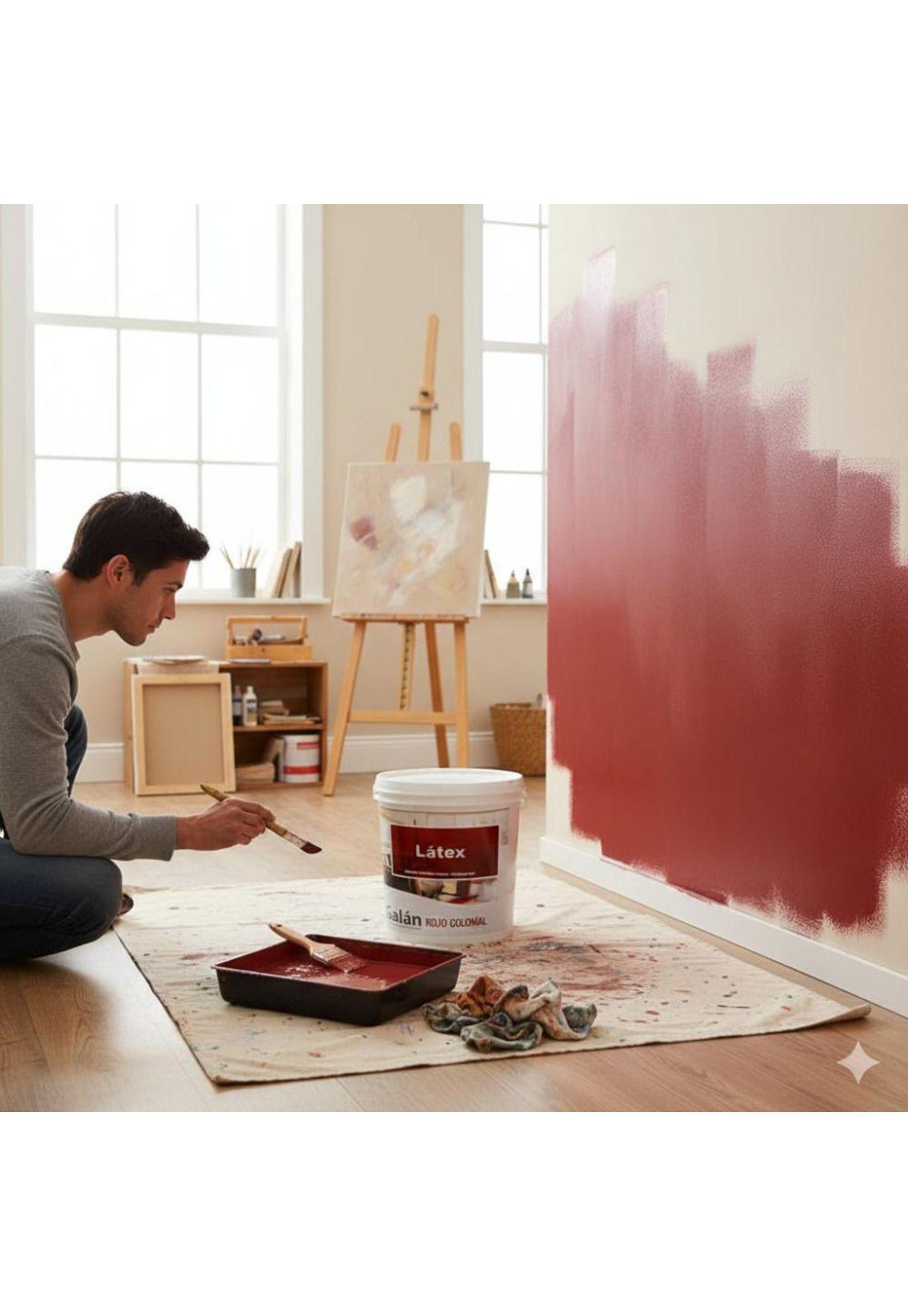 Pintura Latex Galan Rojo Colonial Semib Antihongos-4