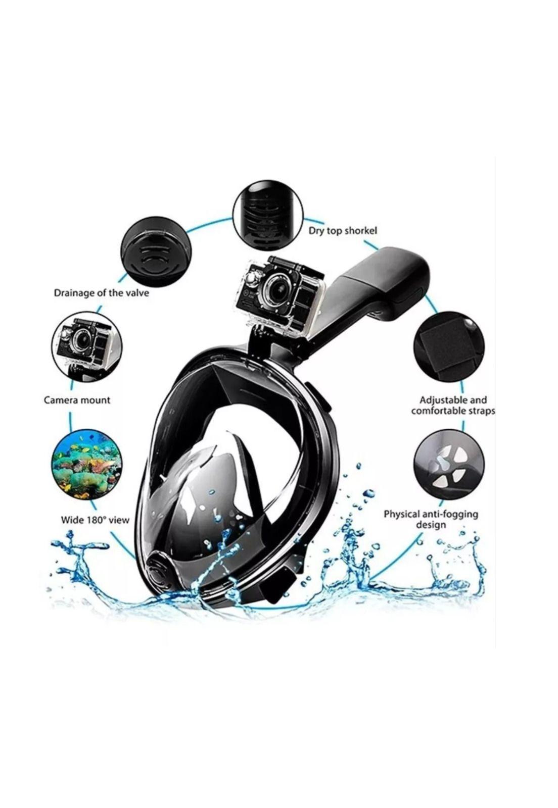 Mascara Snorkel Mascara Buceo Snorkel Fullface Go Pro-2